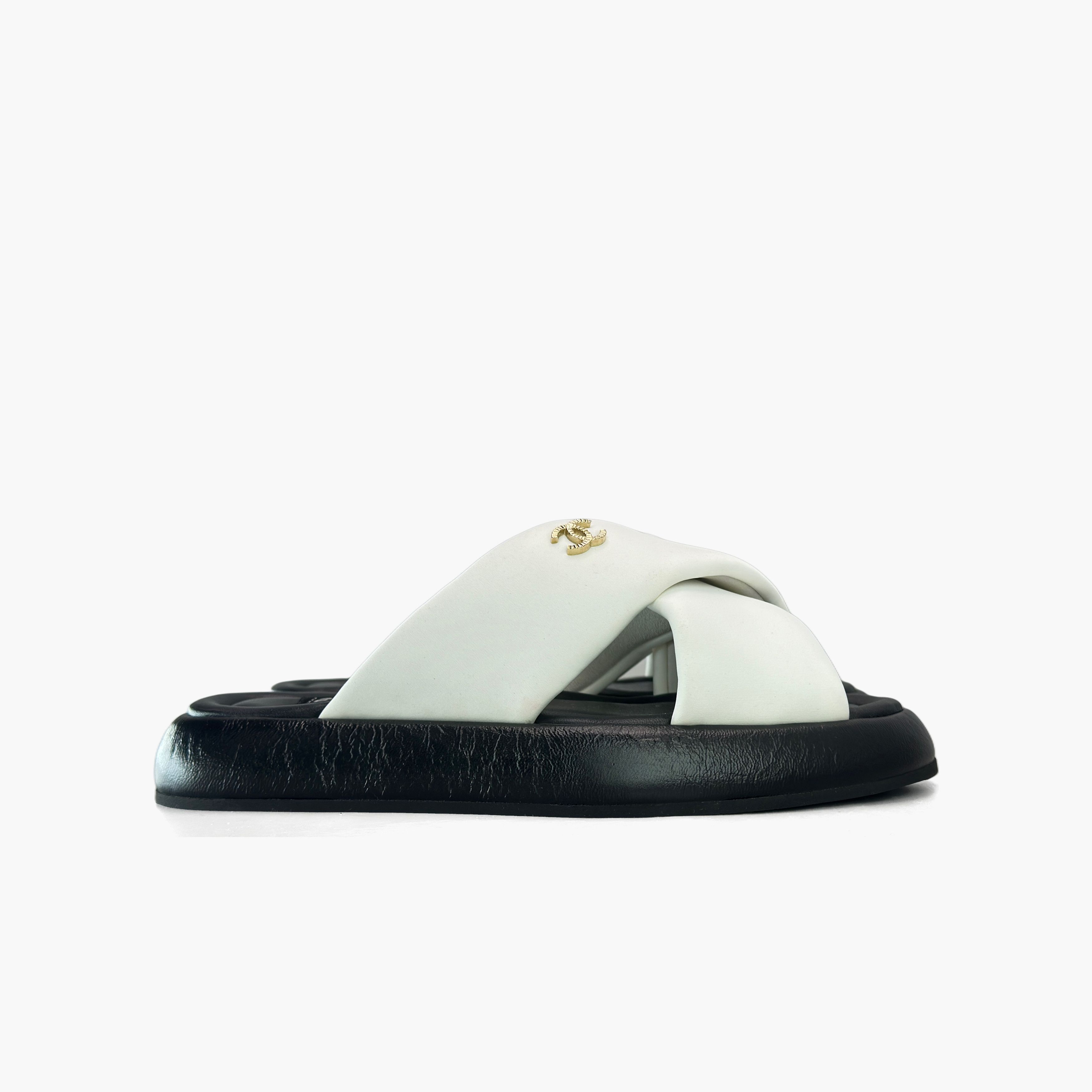 Chanel Chanel Cross Strap Sandals Size 37 Size US 7 / IT 37 - 4 Thumbnail