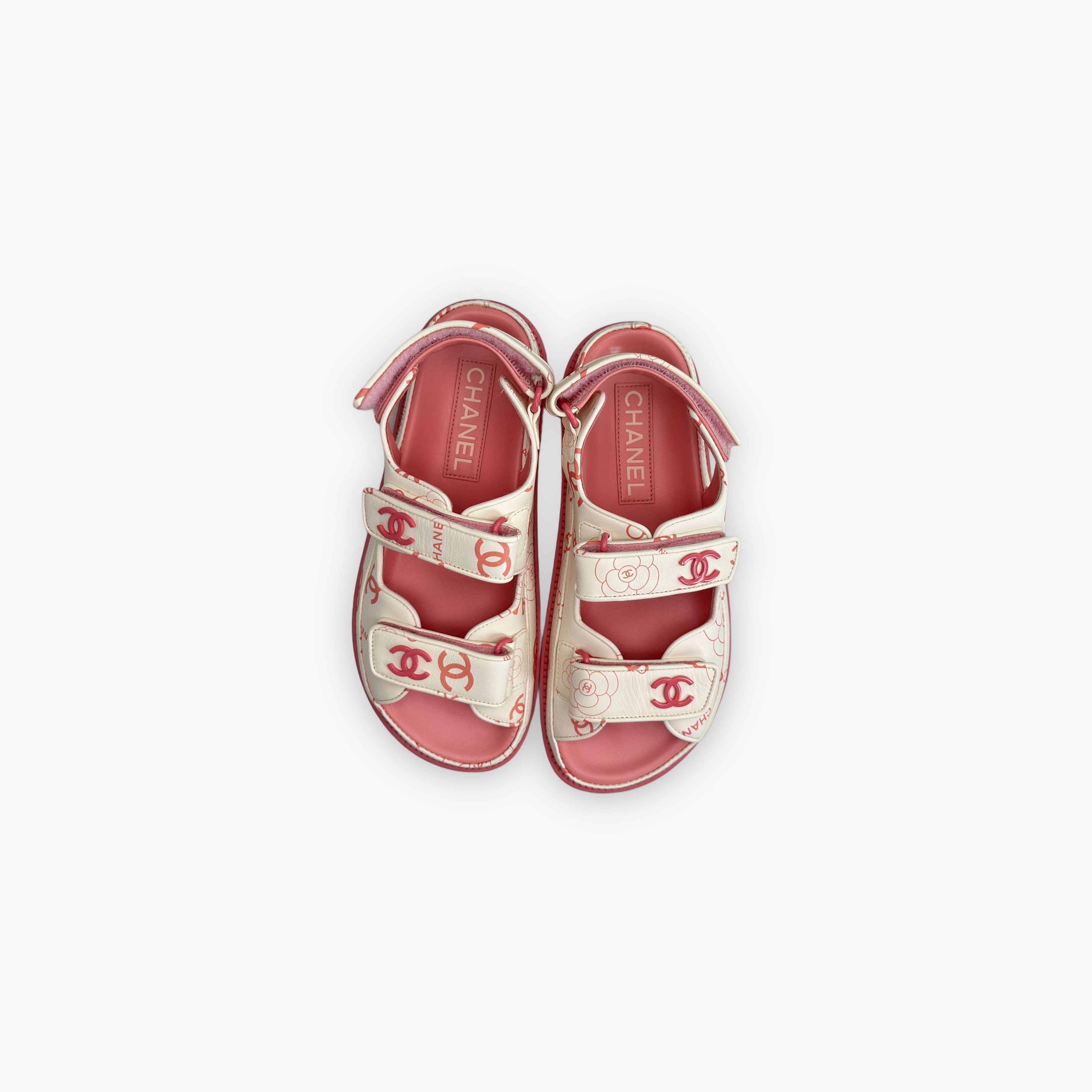 Chanel Chanel CC Logo Camellia Print Sandals Size 36 Size US 6 / IT 36 - 9 Thumbnail