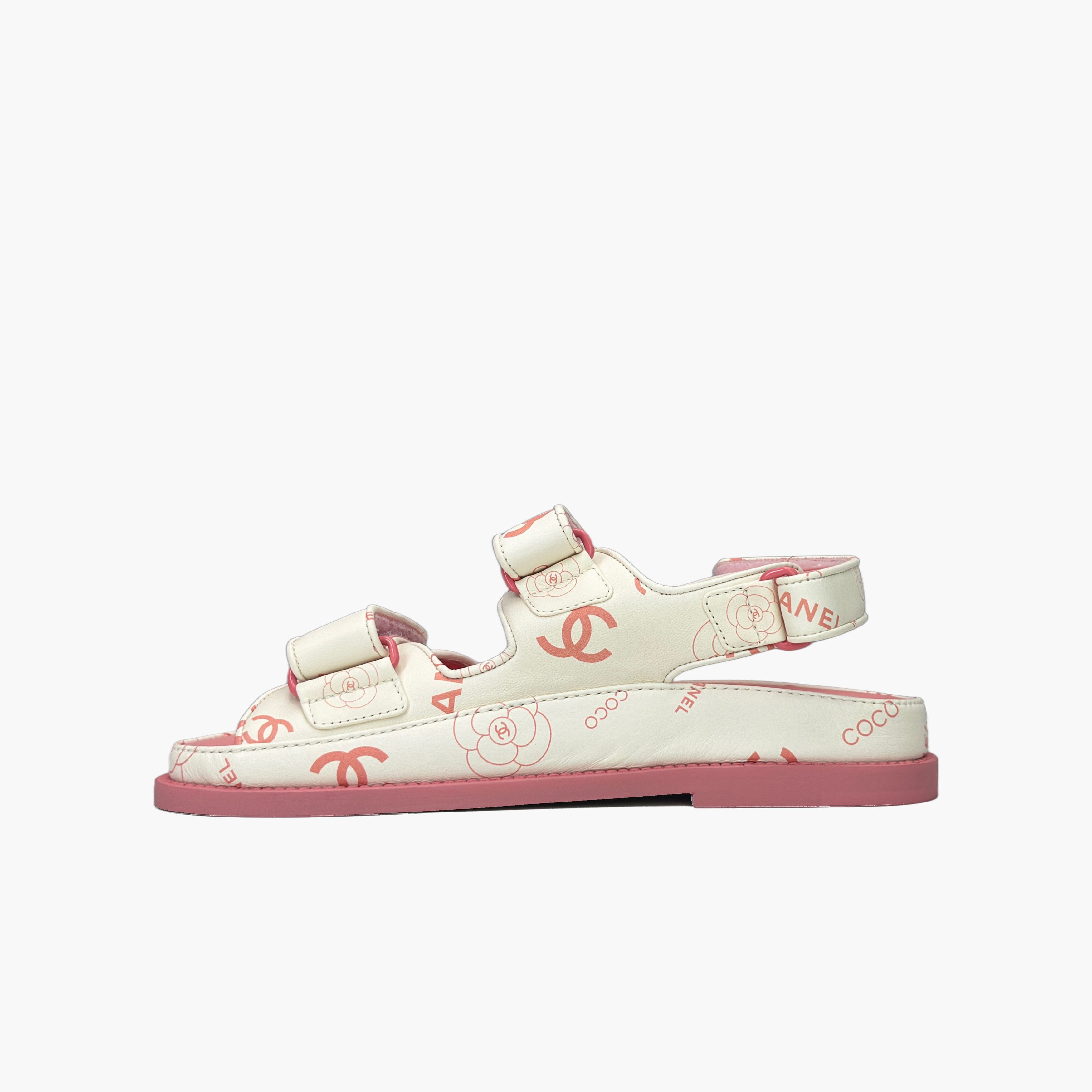 Chanel Chanel CC Logo Camellia Print Sandals Size 36 Size US 6 / IT 36 - 3 Thumbnail