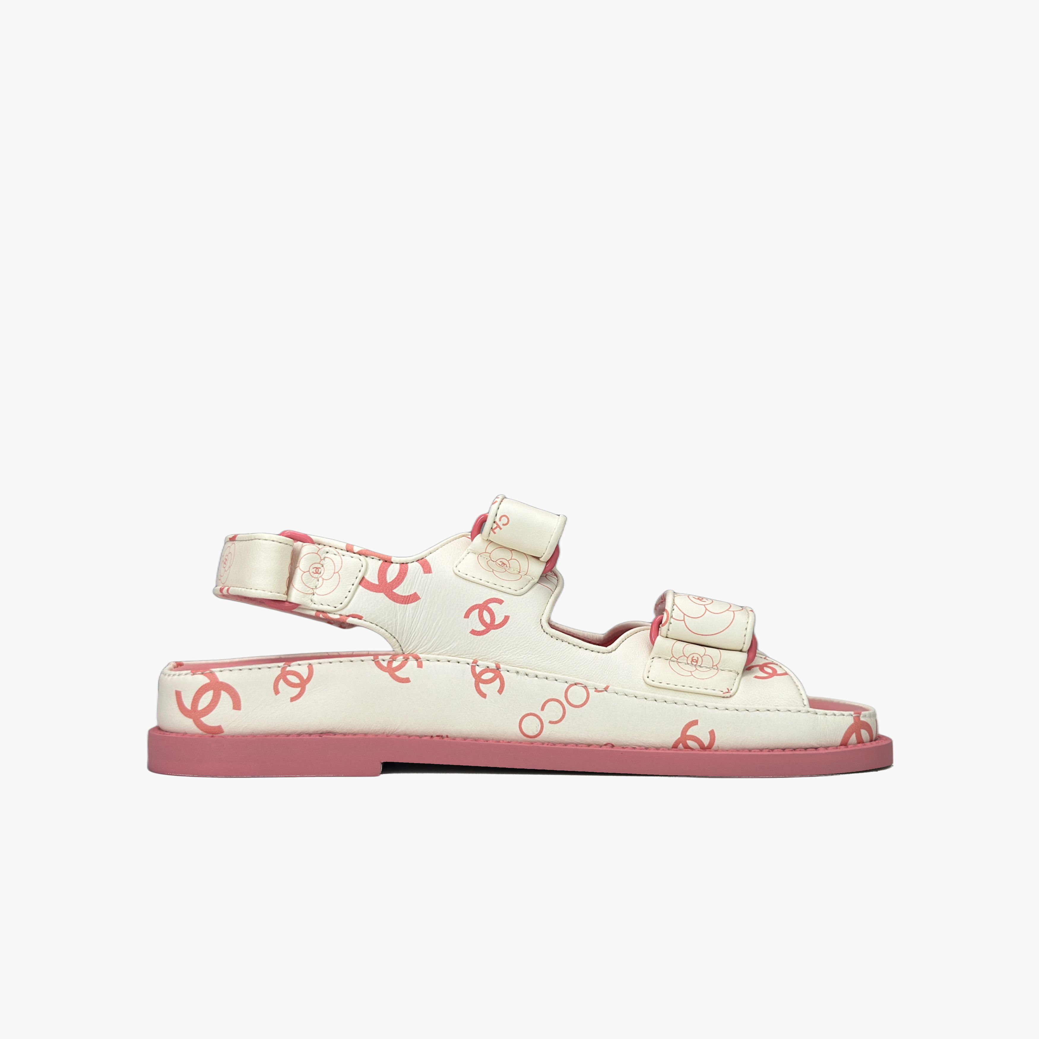 Chanel Chanel CC Logo Camellia Print Sandals Size 36 Size US 6 / IT 36 - 2 Thumbnail