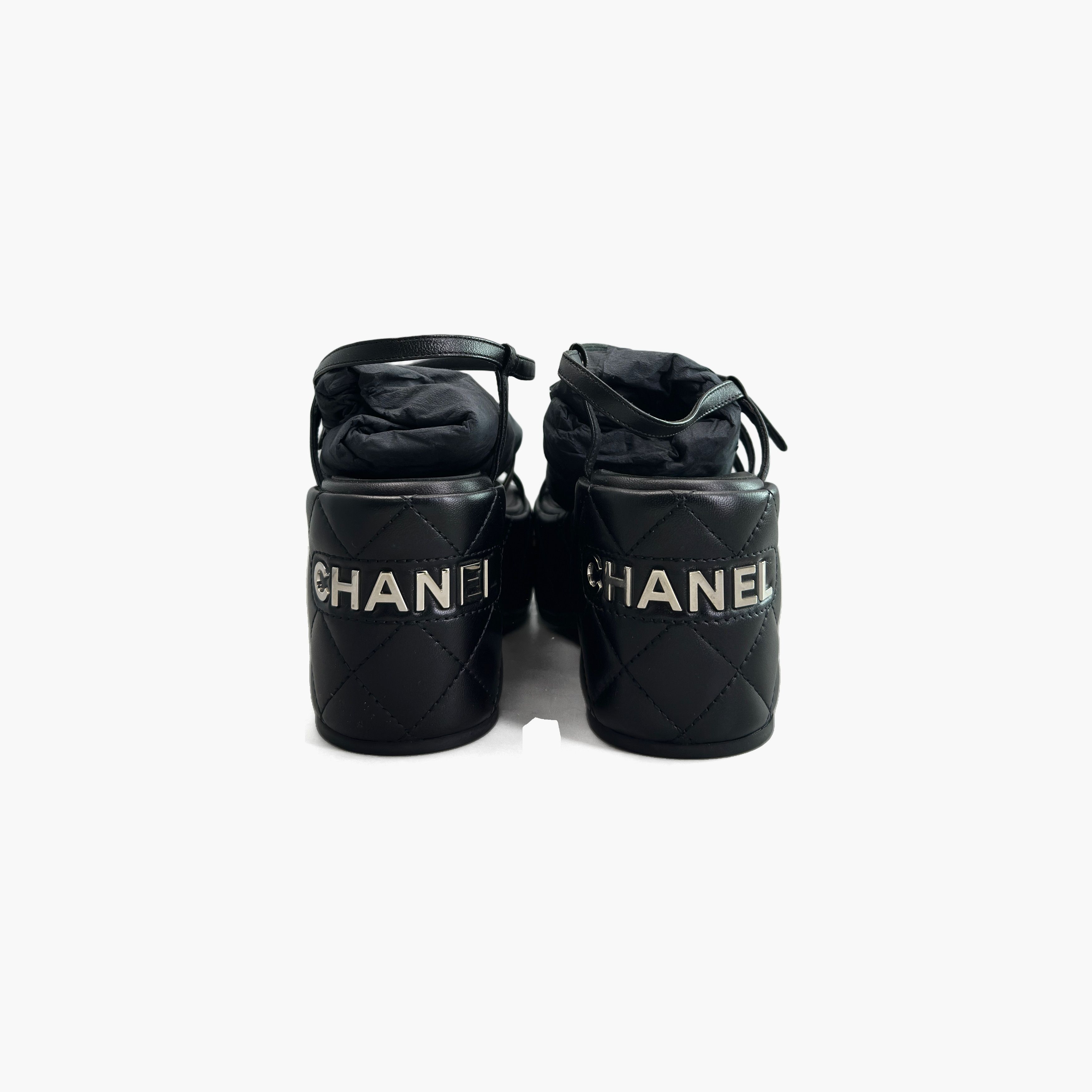 Chanel Chanel Quilted Platform Sandals Size 37 Size US 7 / IT 37 - 6 Thumbnail