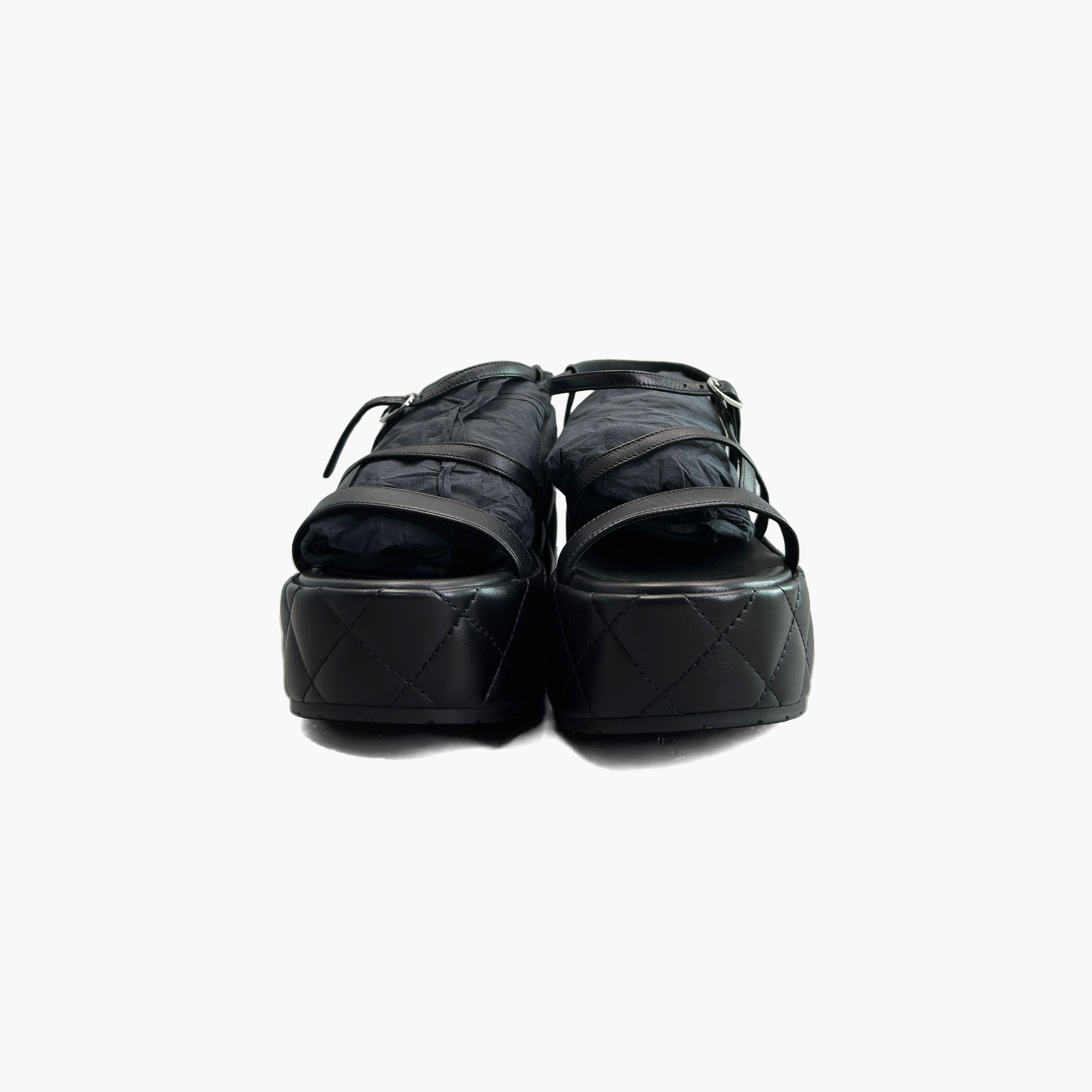Chanel Chanel Quilted Platform Sandals Size 37 Size US 7 / IT 37 - 5 Thumbnail