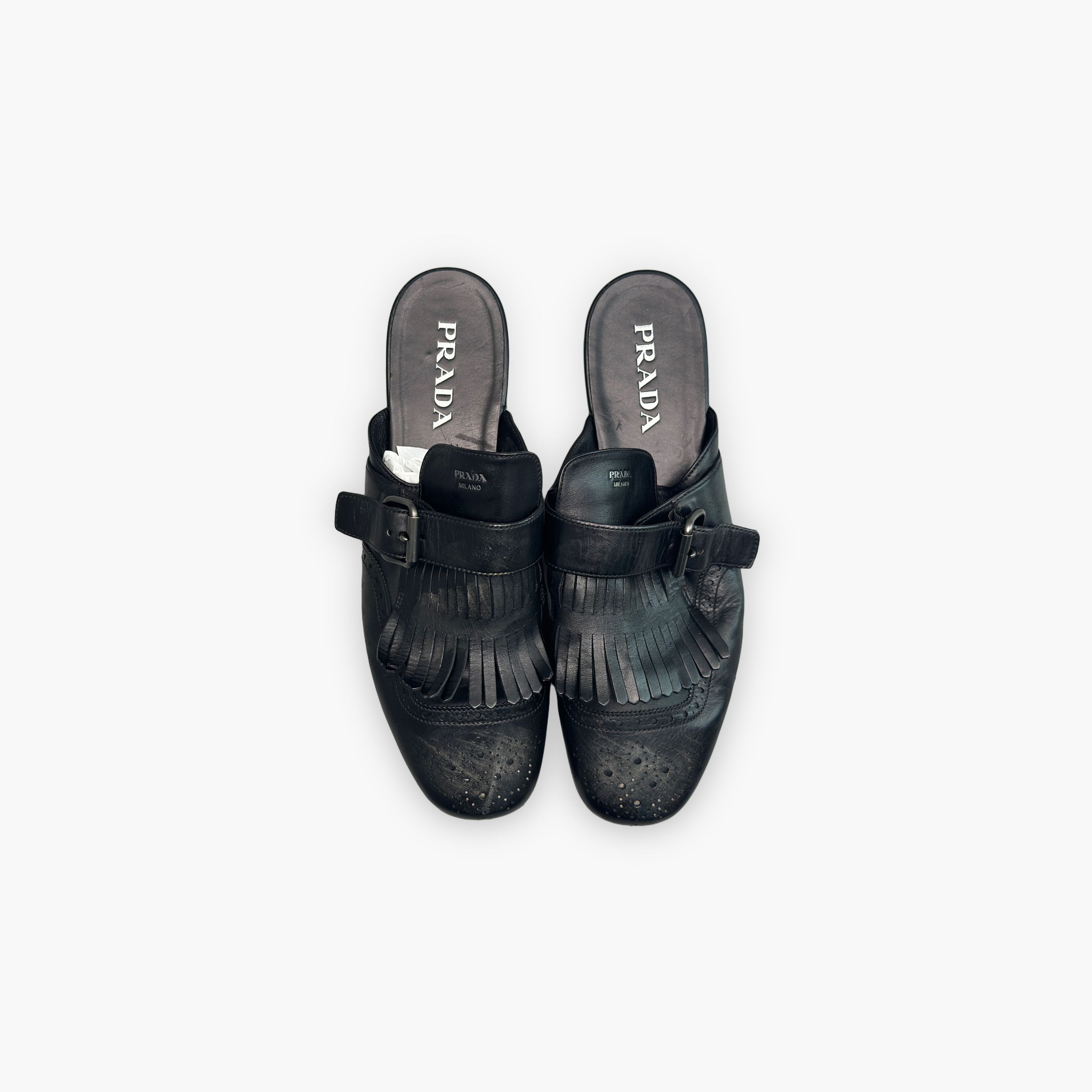 Prada Prada Fringe Monk Strap Mules Size 43 Size US 10 / EU 43 - 9 Thumbnail