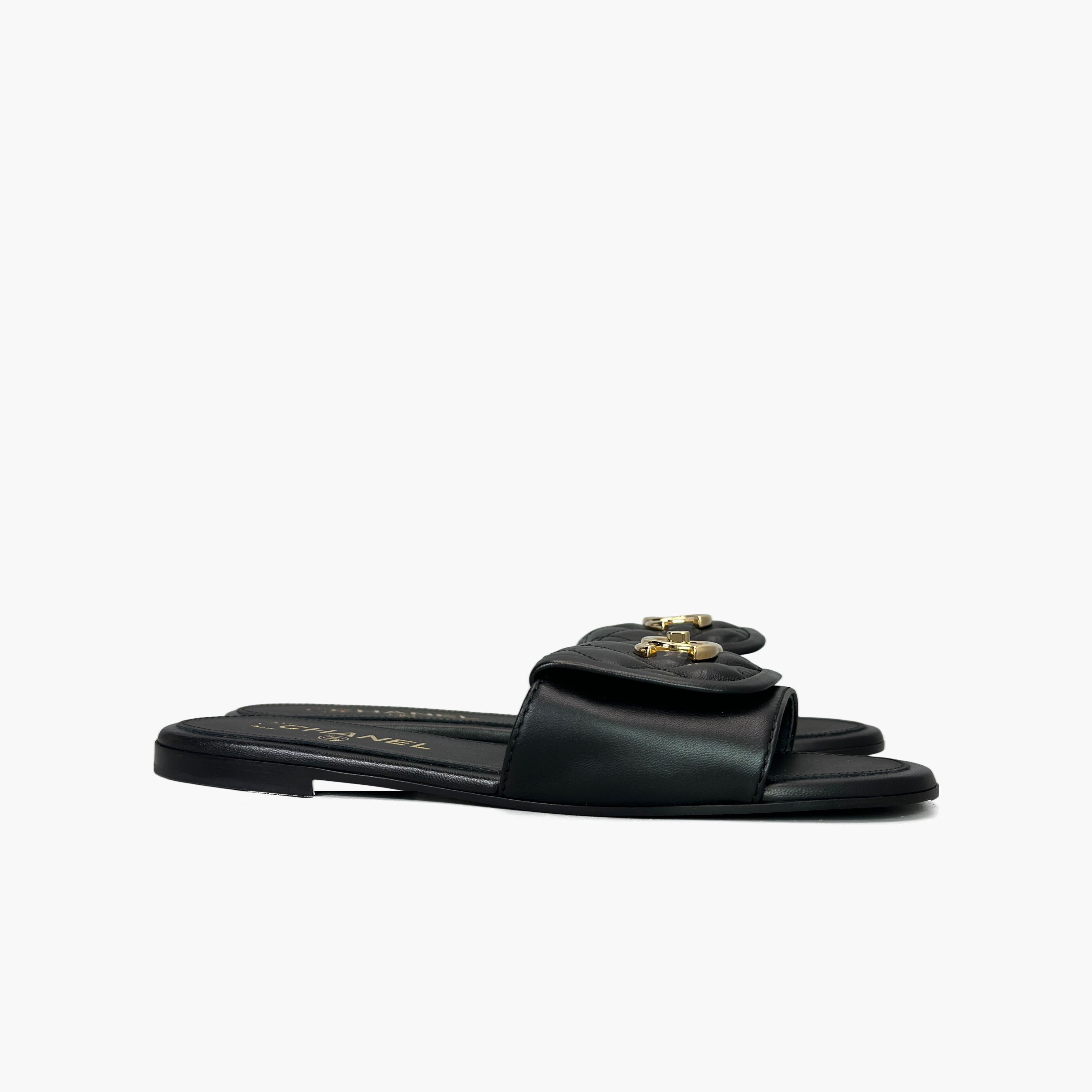 Chanel Chanel Quilted Leather Sandals Size 37 Size US 7 / IT 37 - 4 Thumbnail