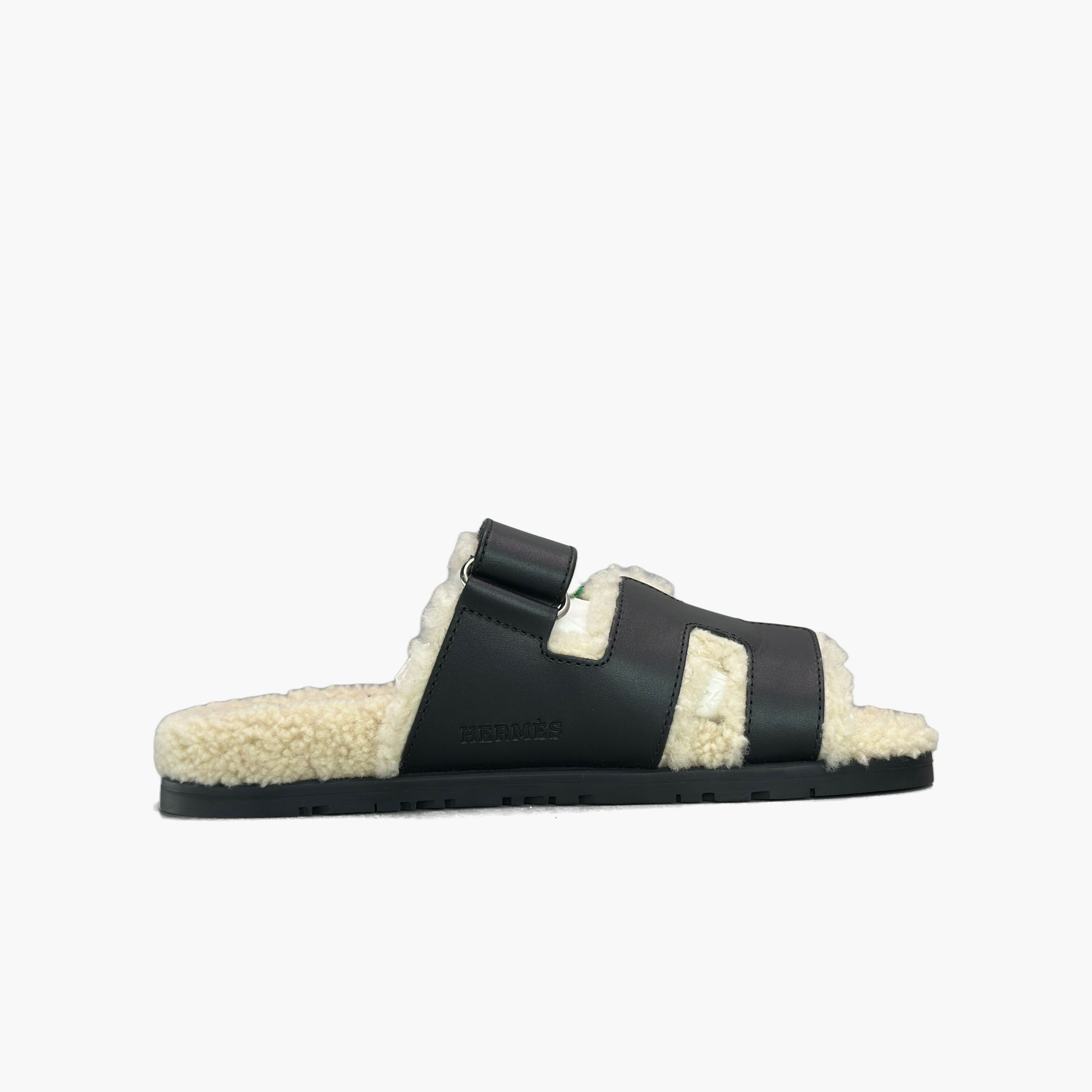 Hermes Hermes Chypre Shearling Sandals Size 37.5 Size US 7.5 / IT 37.5 - 2 Thumbnail