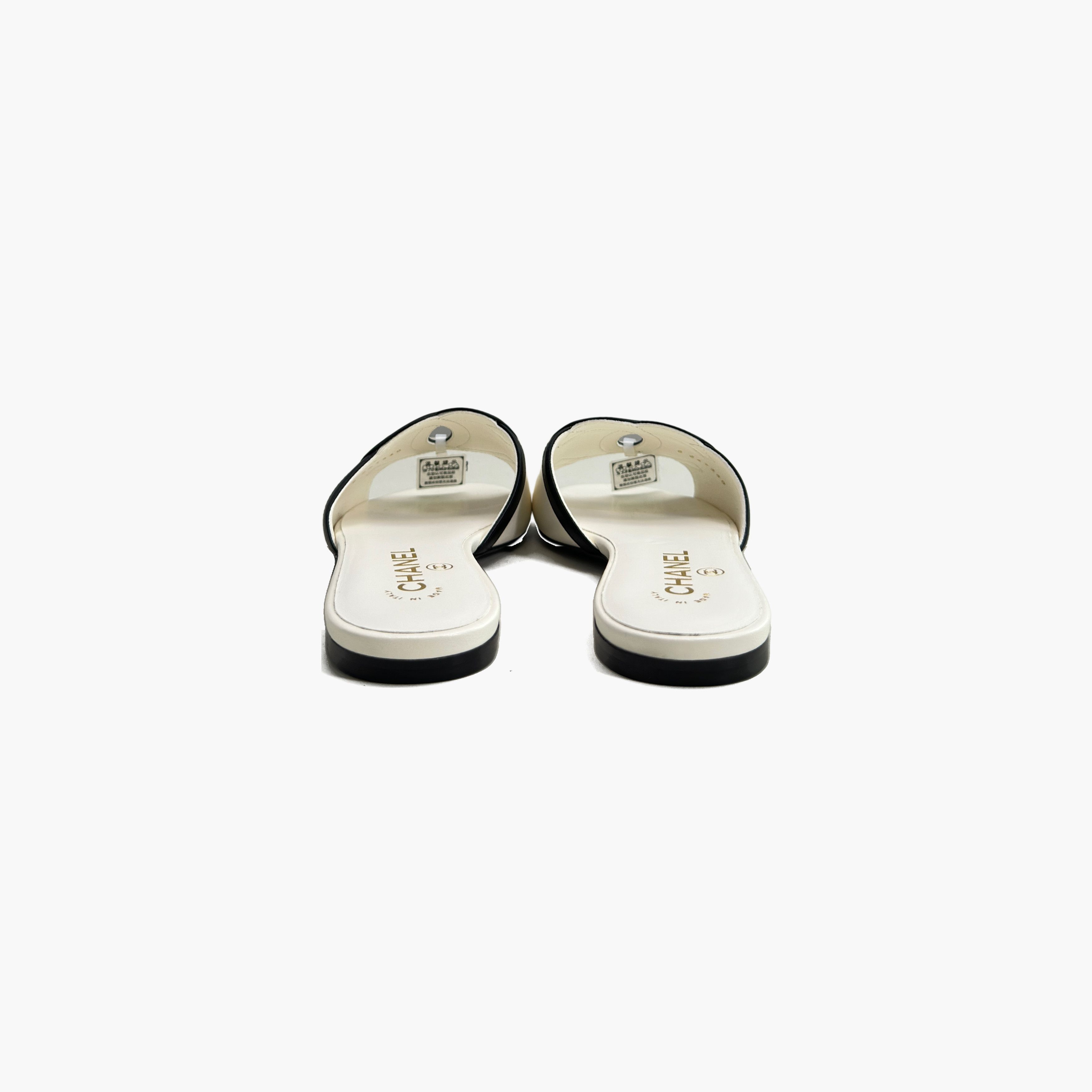 Chanel Chanel CC Logo Leather Flat Sandals Size 37 Size US 7 / IT 37 - 6 Thumbnail