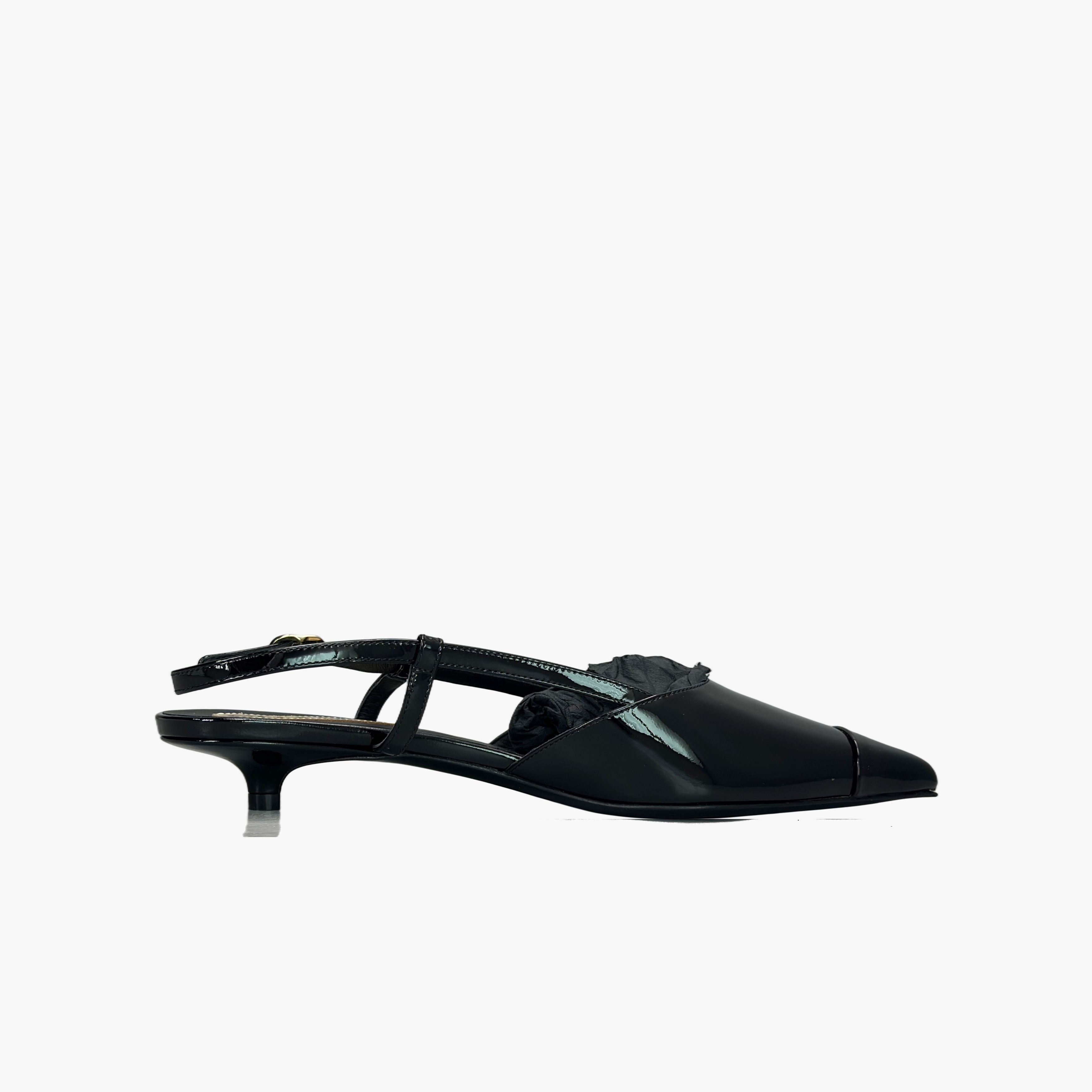 Chanel Chanel Patent Leather Slingback Heels Size 38 Size US 7 / IT 37 - 2 Thumbnail