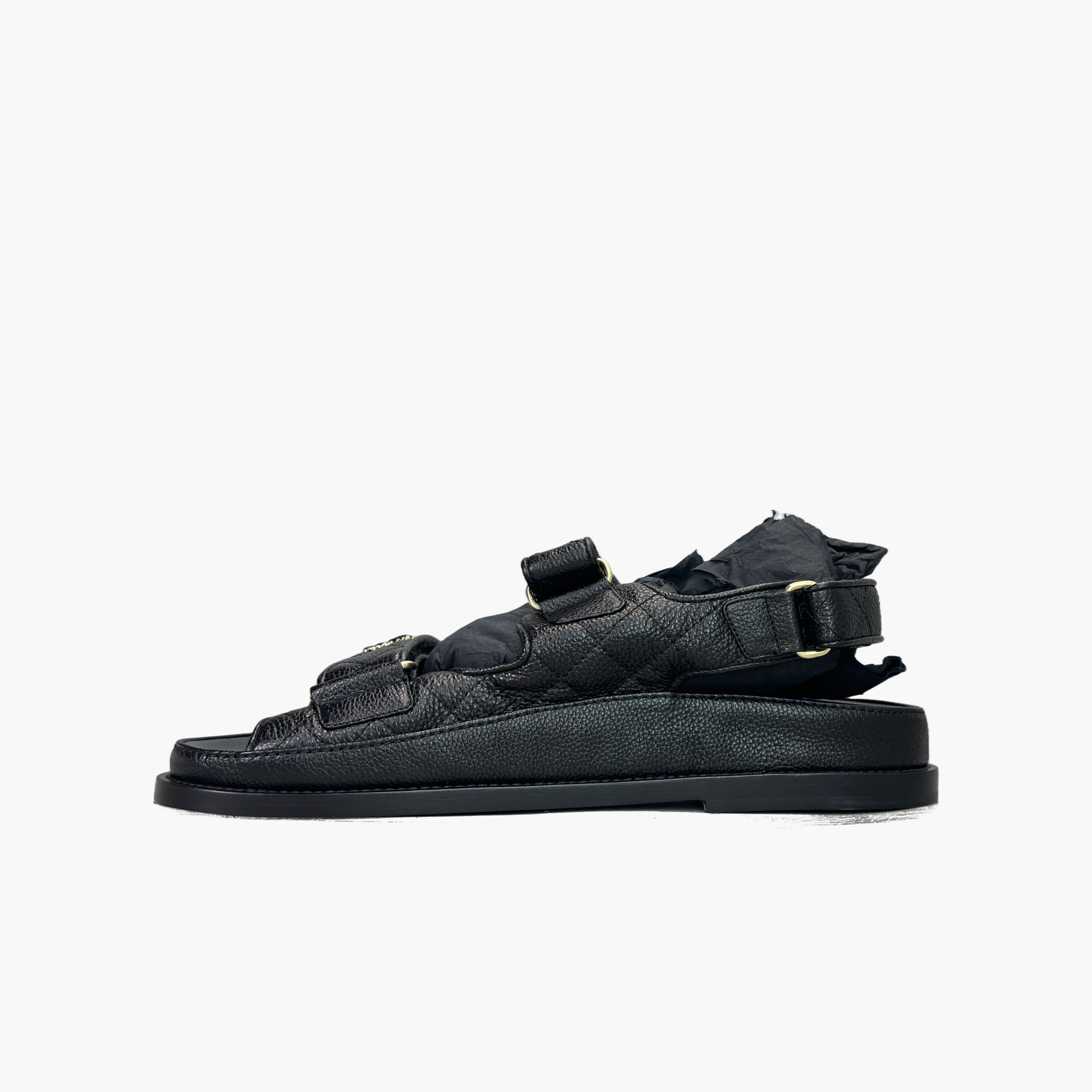 Chanel Chanel Quilted Leather Sandals Size 38 Size US 8 / IT 38 - 3 Thumbnail