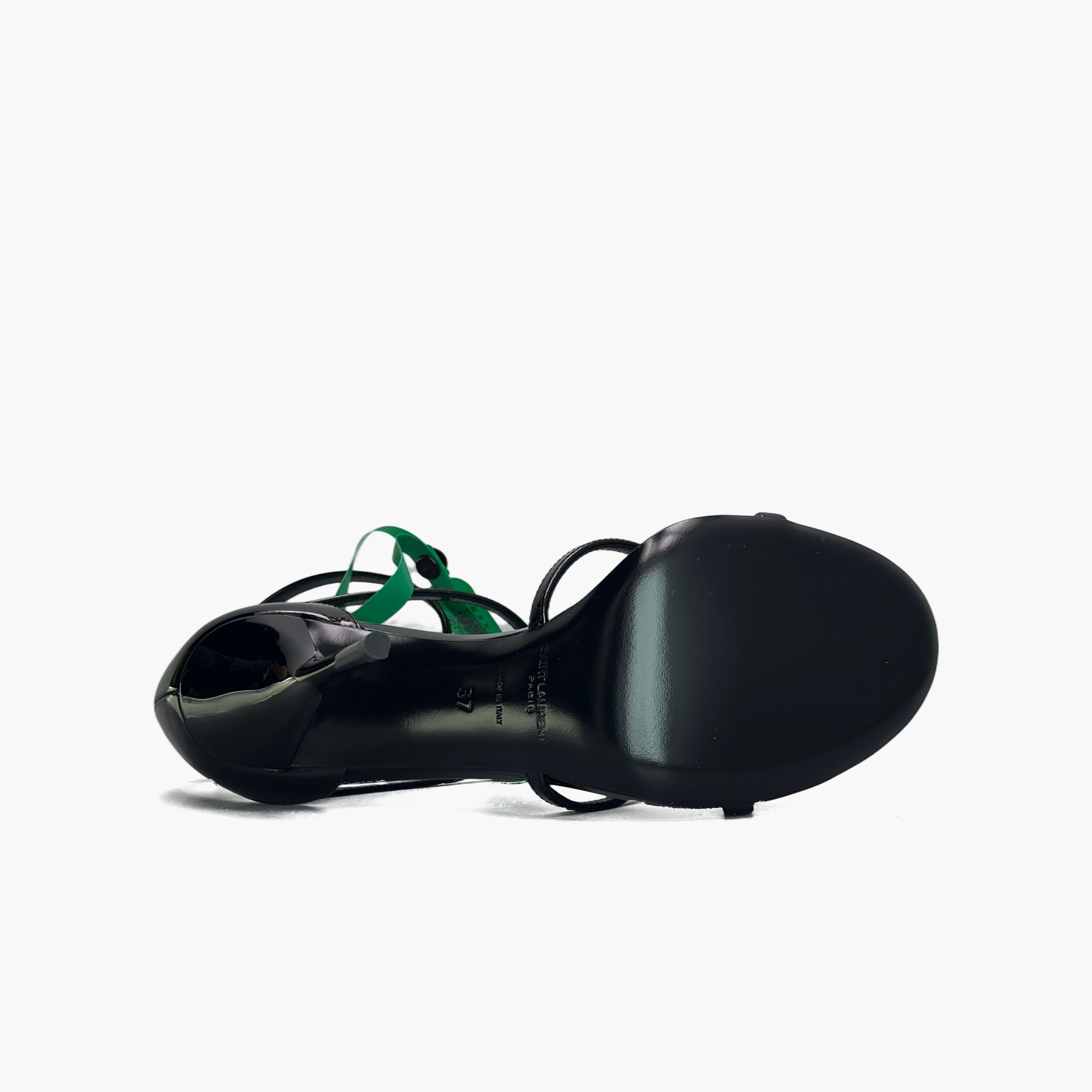 Saint Laurent Paris Saint Laurent YSL Logo Patent Sandals Size 37 Size US 7 / IT 37 - 7 Thumbnail