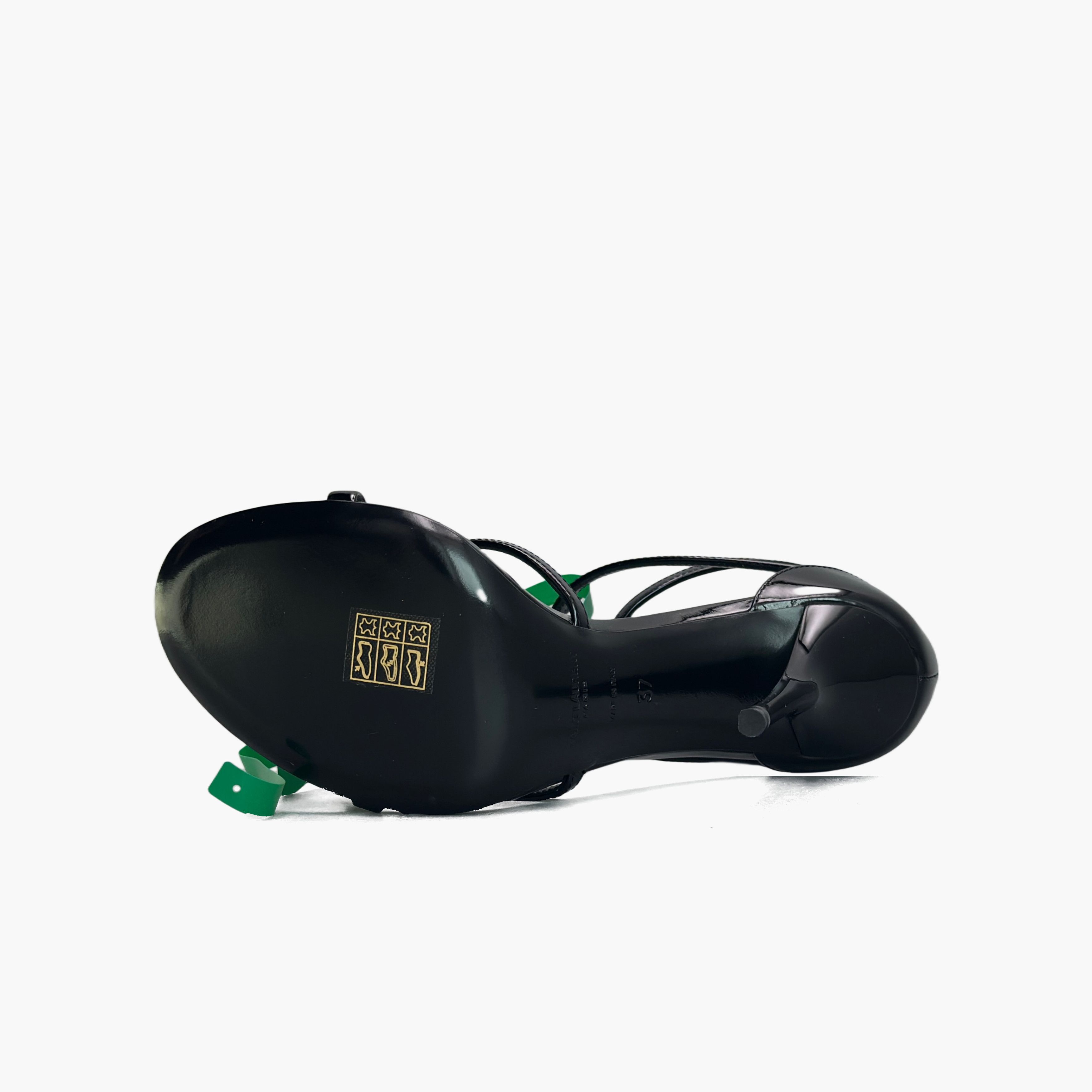 Saint Laurent Paris Saint Laurent YSL Logo Patent Sandals Size 37 Size US 7 / IT 37 - 8 Thumbnail