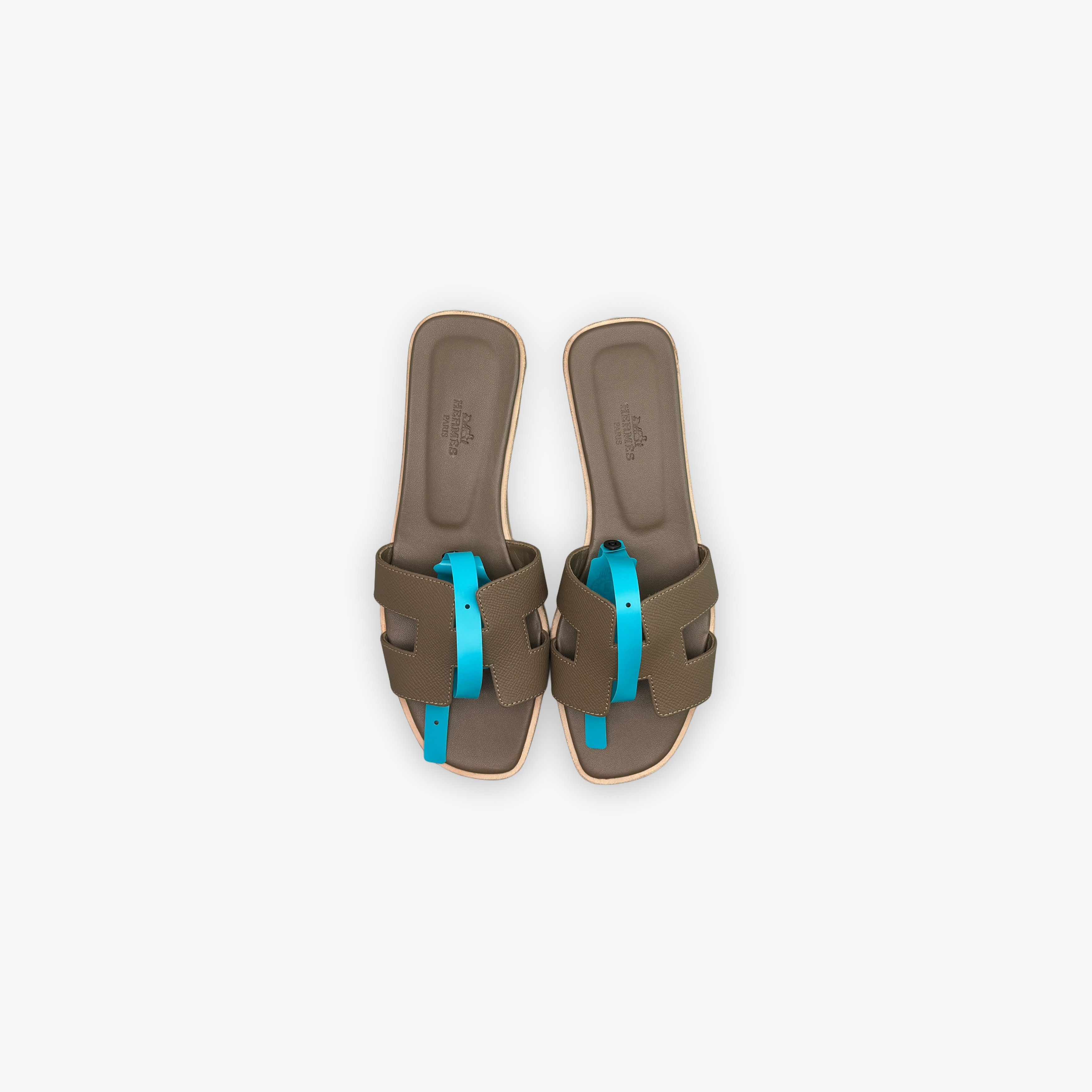 Hermes Hermès Oran Leather Sandals Size 39 Size US 9 / IT 39 - 9 Thumbnail