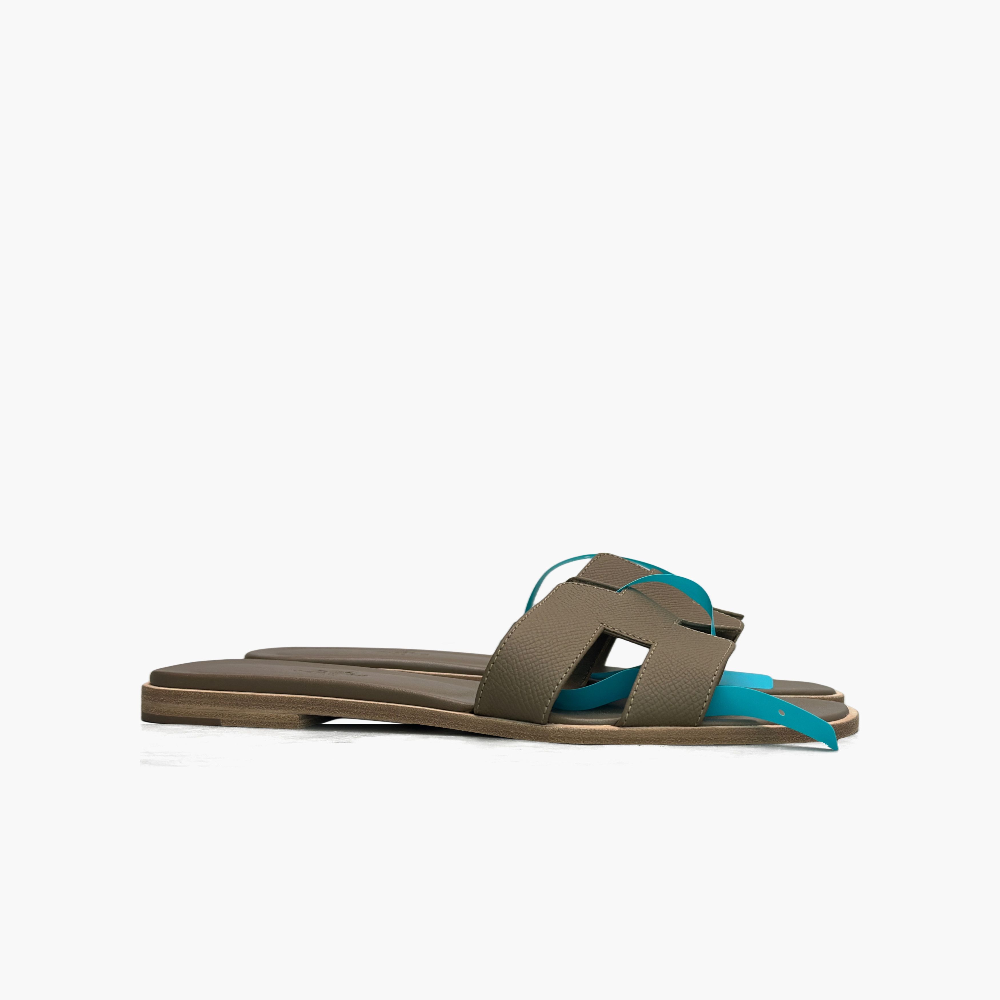 Hermes Hermès Oran Leather Sandals Size 39 Size US 9 / IT 39 - 4 Thumbnail