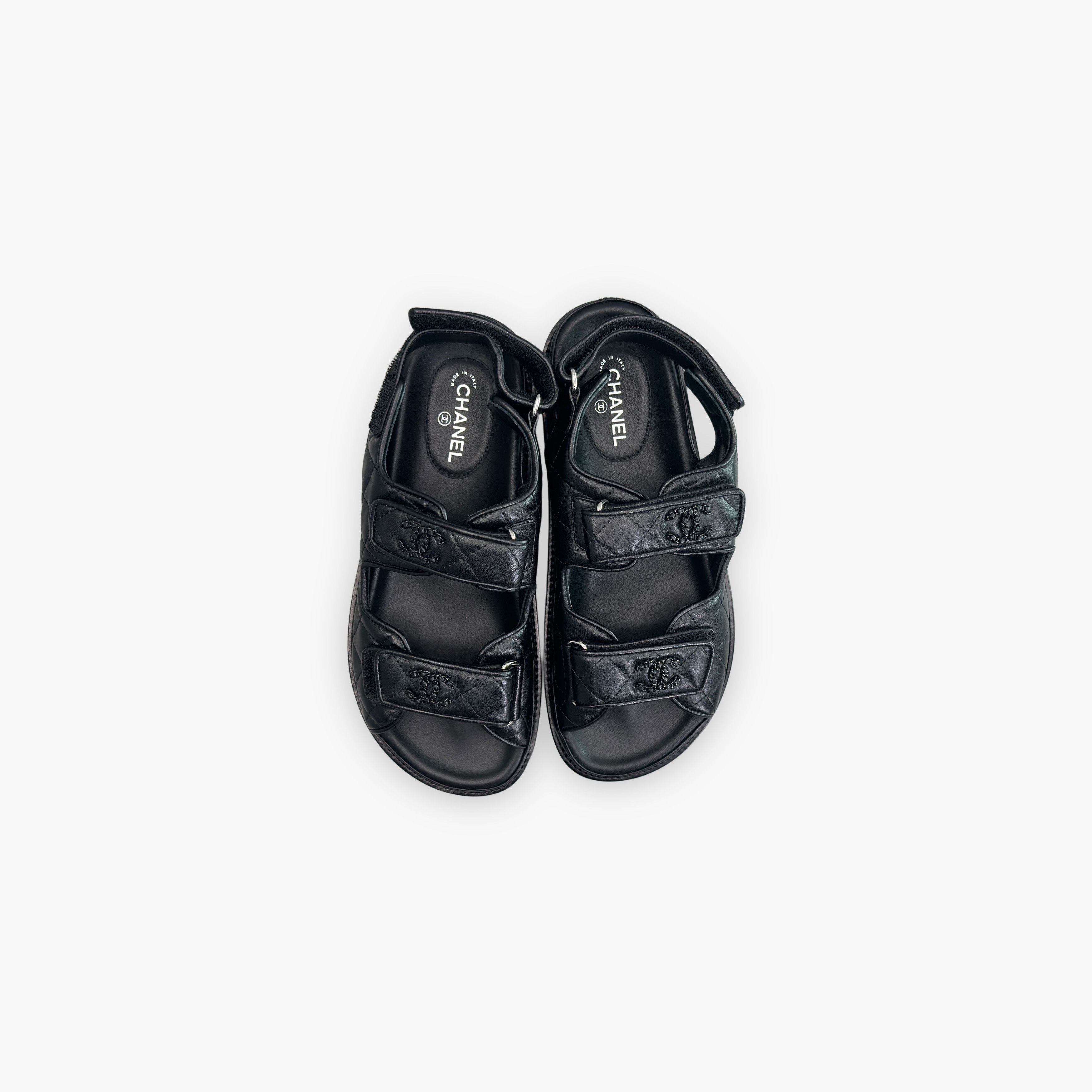 Chanel Chanel Quilted Leather Sandals Size 36 Size US 6 / IT 36 - 9 Thumbnail