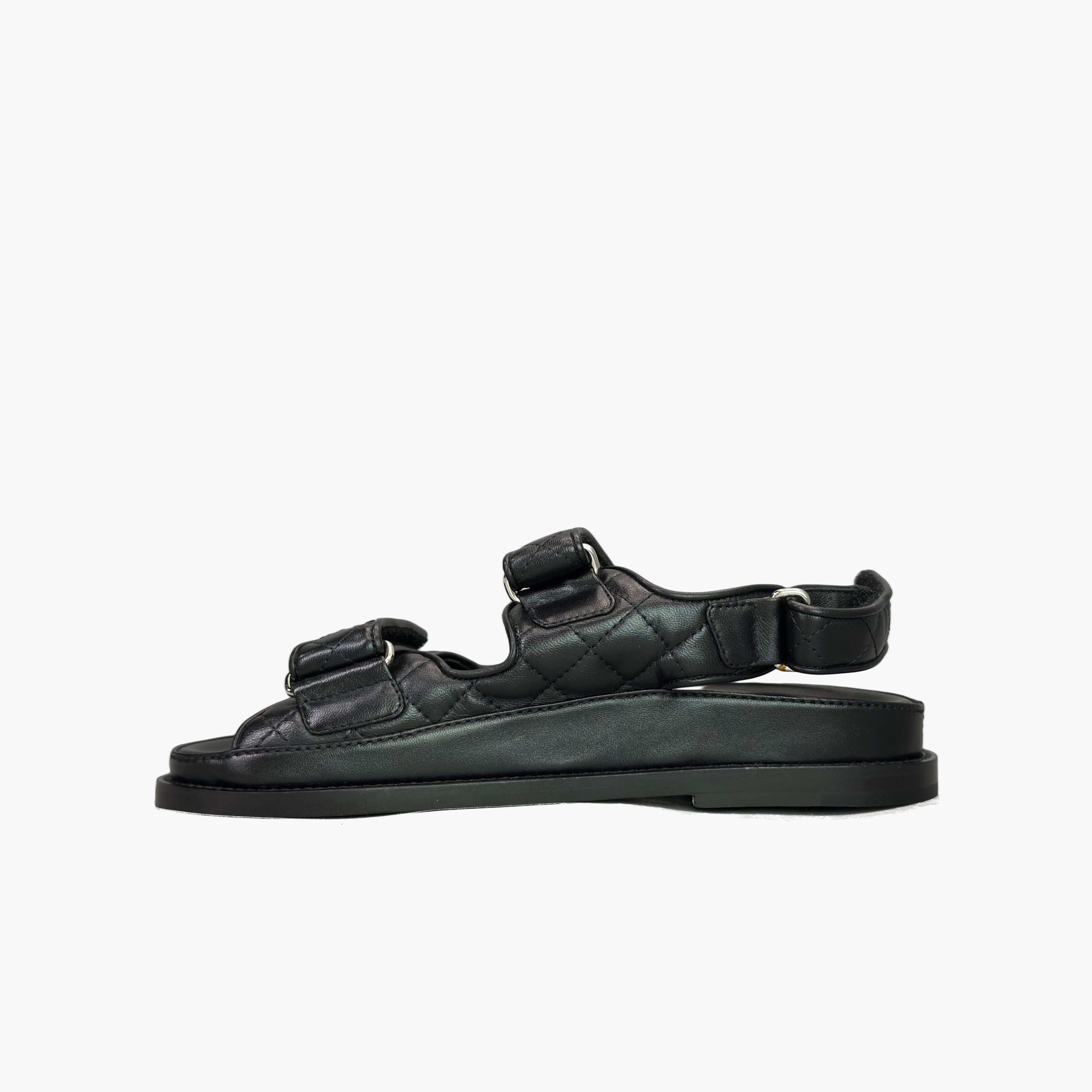 Chanel Chanel Quilted Leather Sandals Size 36 Size US 6 / IT 36 - 3 Thumbnail