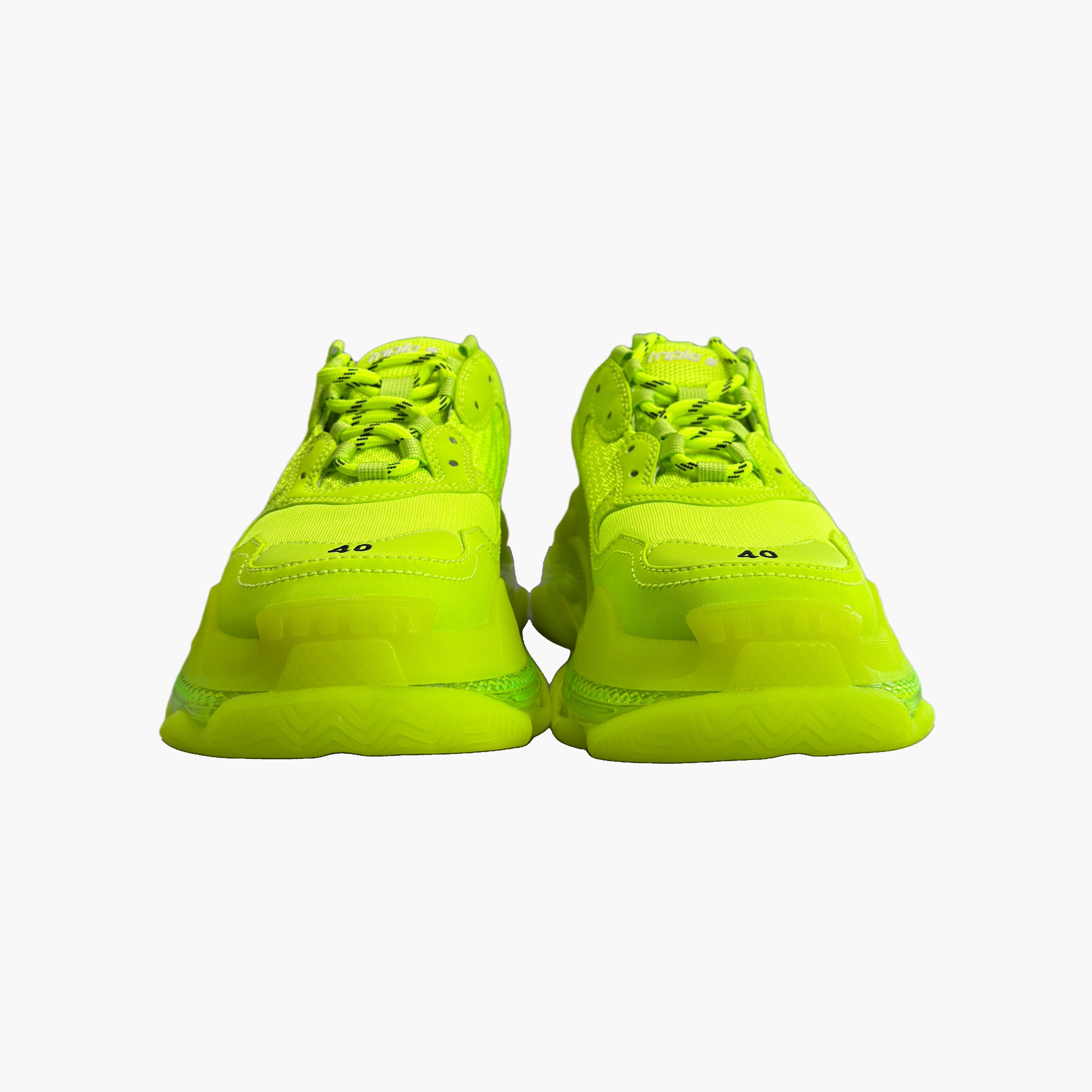 Balenciaga Balenciaga Neon Yellow Triple S Sneakers Size US 7 / EU 40 Size US 7 / EU 40 - 5 Thumbnail