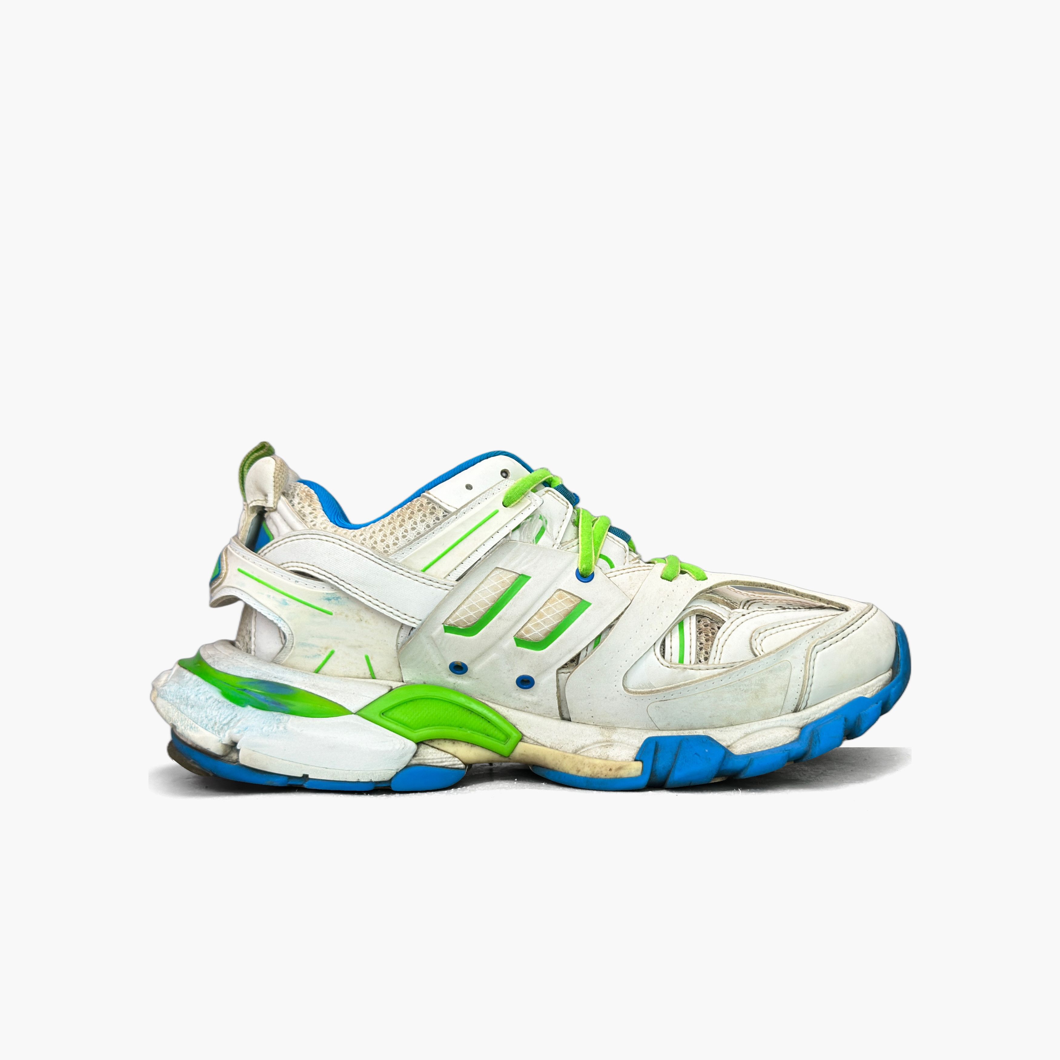Balenciaga Balenciaga Track Low-Top Sneakers White Green Size 6 Size US 6 / EU 39 - 2 Thumbnail