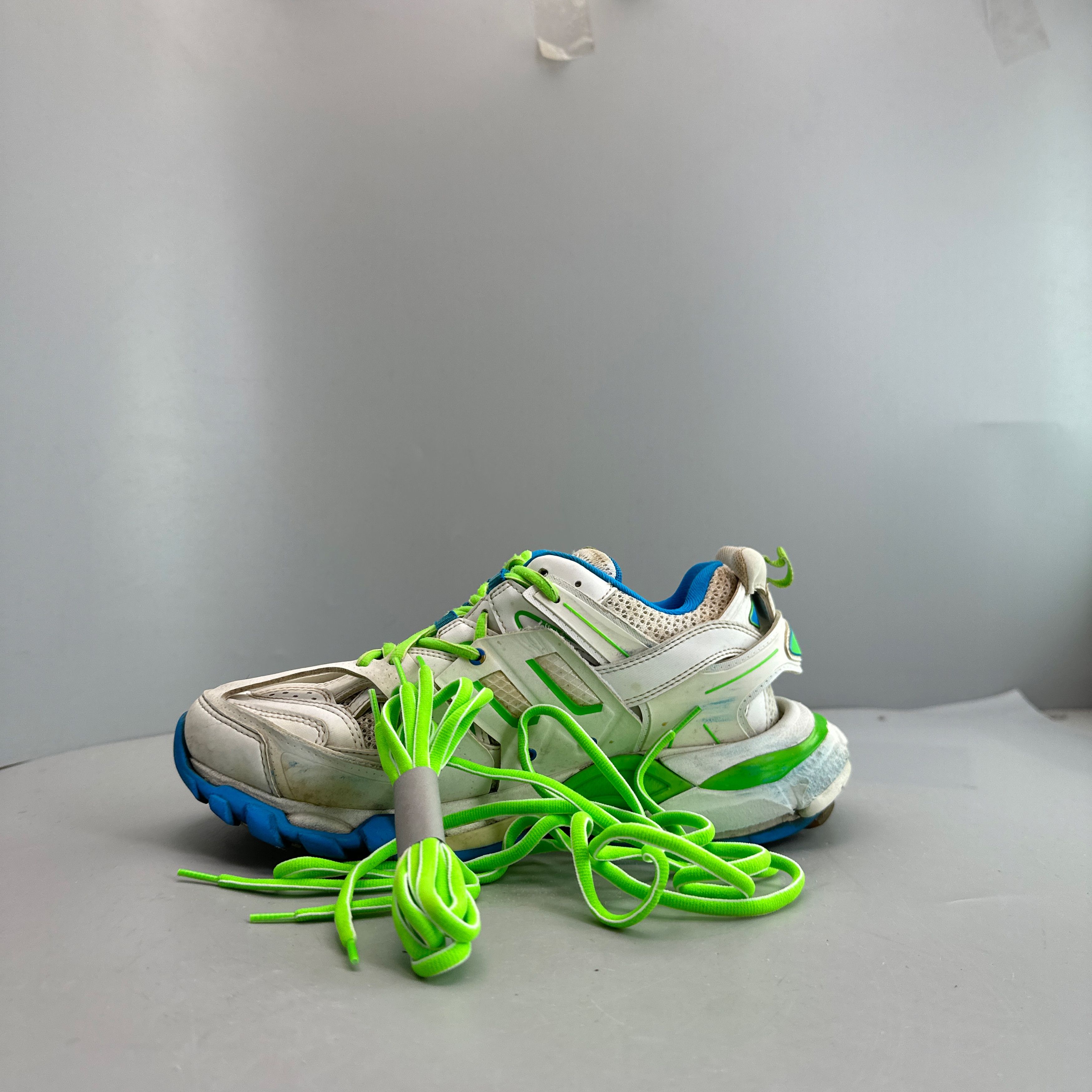 Balenciaga Balenciaga Track Low-Top Sneakers White Green Size 6 Size US 6 / EU 39 - 10 Thumbnail
