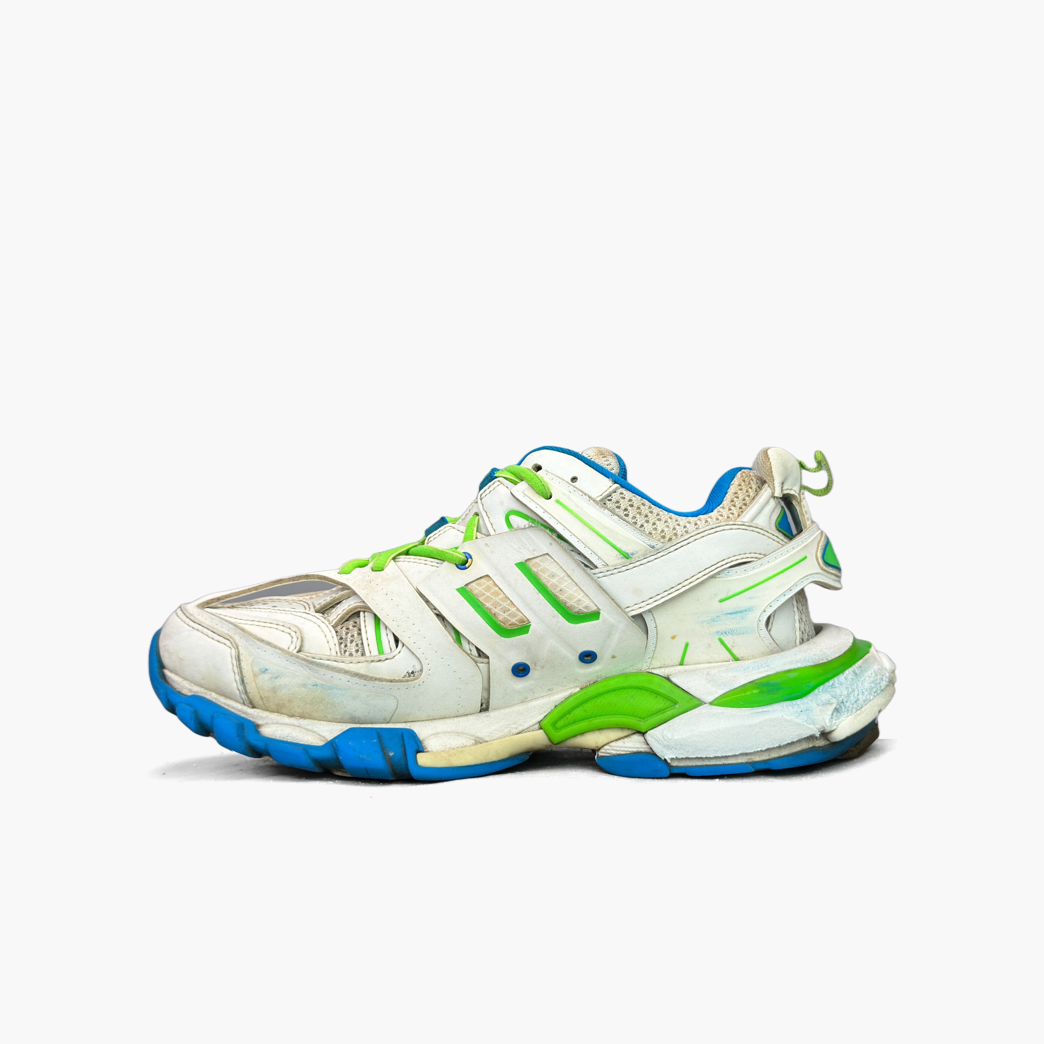 Balenciaga Balenciaga Track Low-Top Sneakers White Green Size 6 Size US 6 / EU 39 - 3 Thumbnail