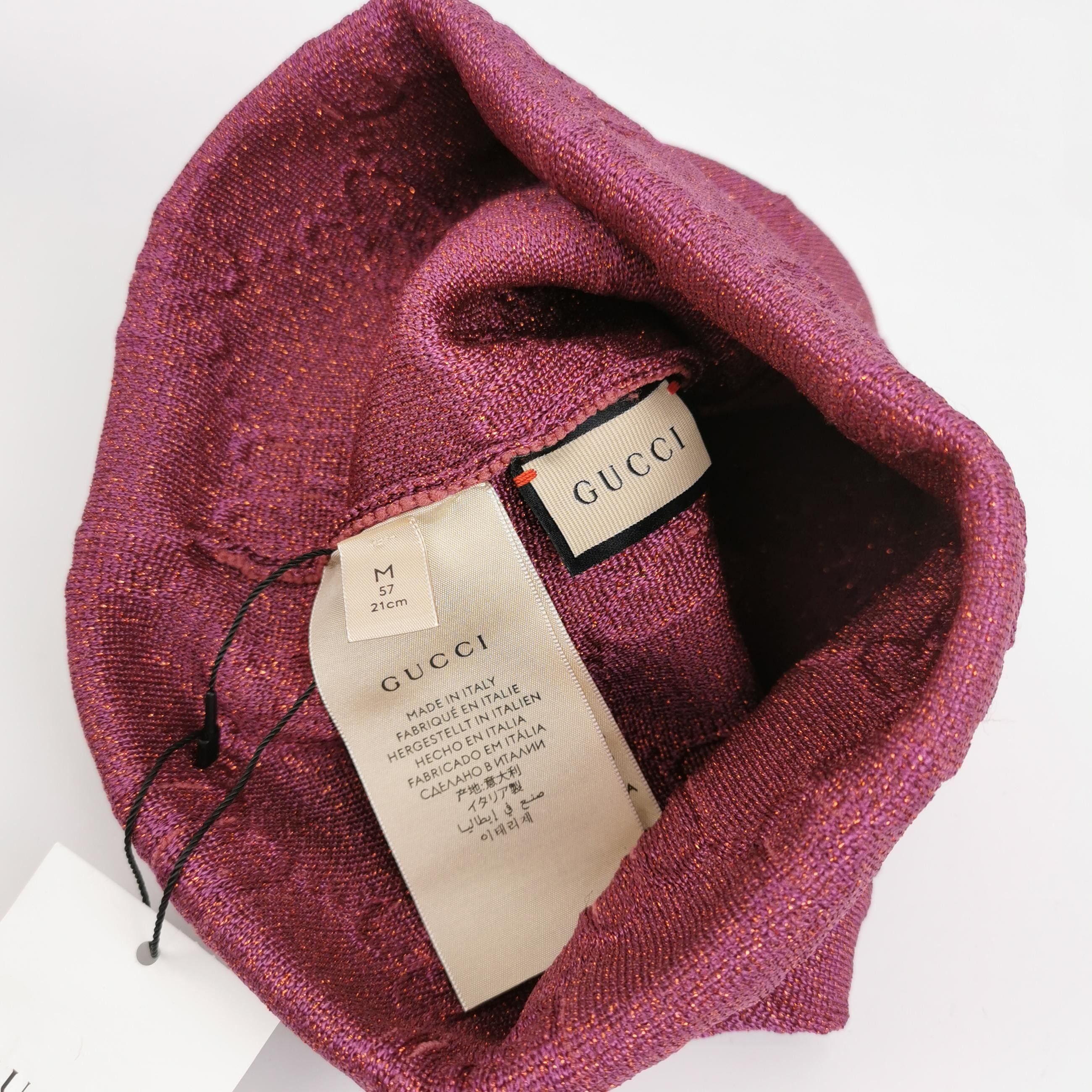 Gucci Gucci Metallic GG Logo Beanie M Size ONE SIZE - 4 Thumbnail
