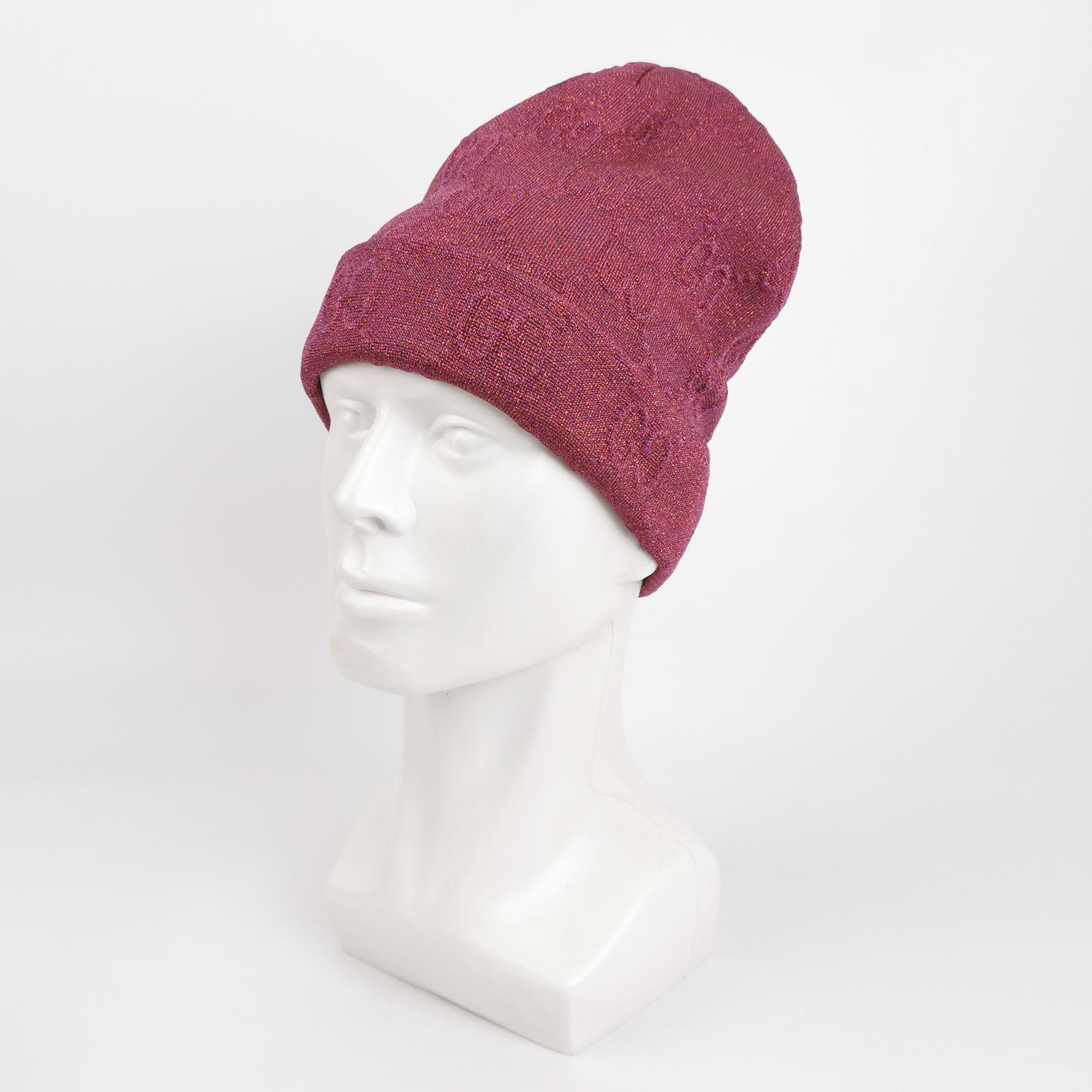 Gucci Gucci Metallic GG Logo Beanie M Size ONE SIZE - 2 Thumbnail