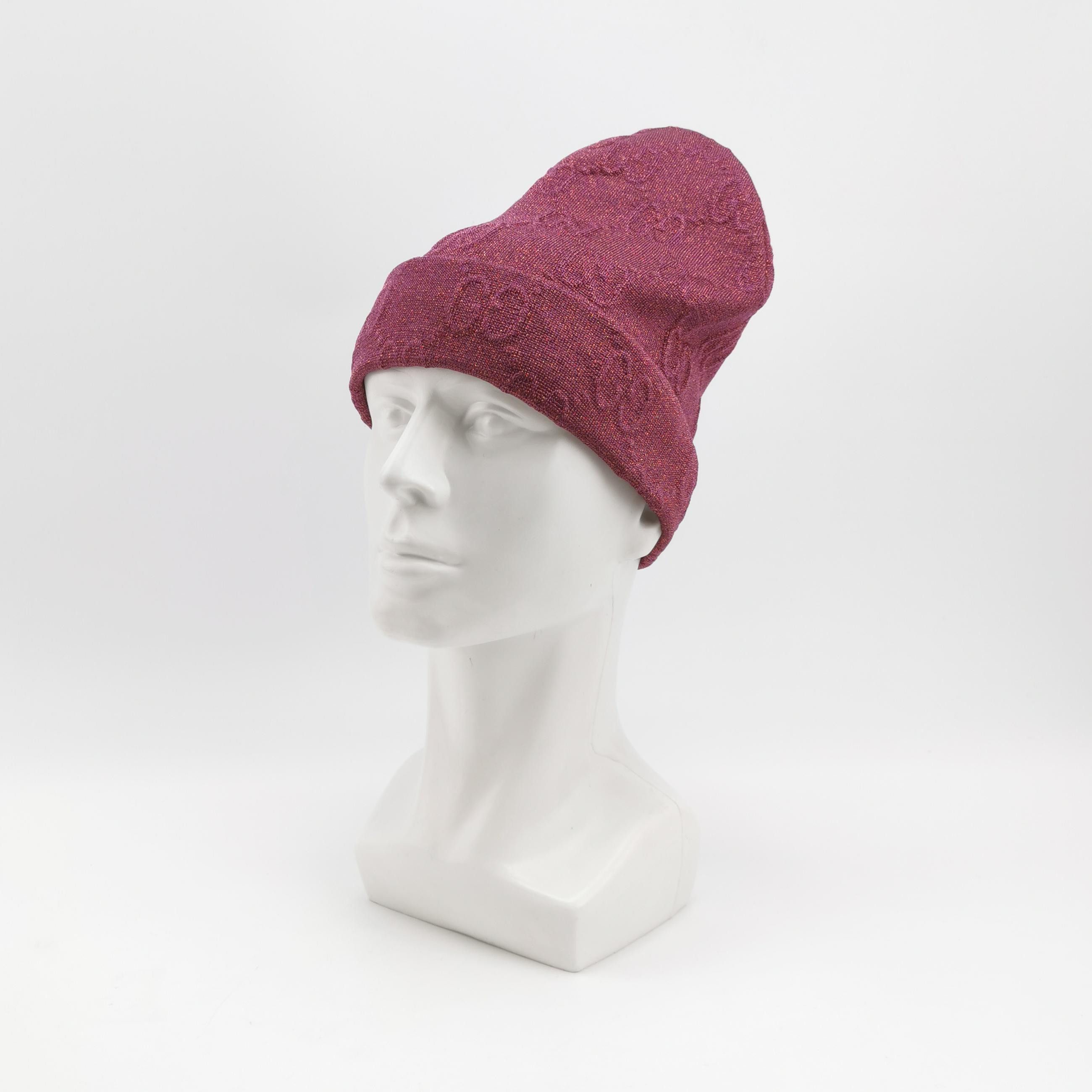 Gucci Gucci Metallic GG Logo Beanie Size M Size ONE SIZE - 2 Thumbnail