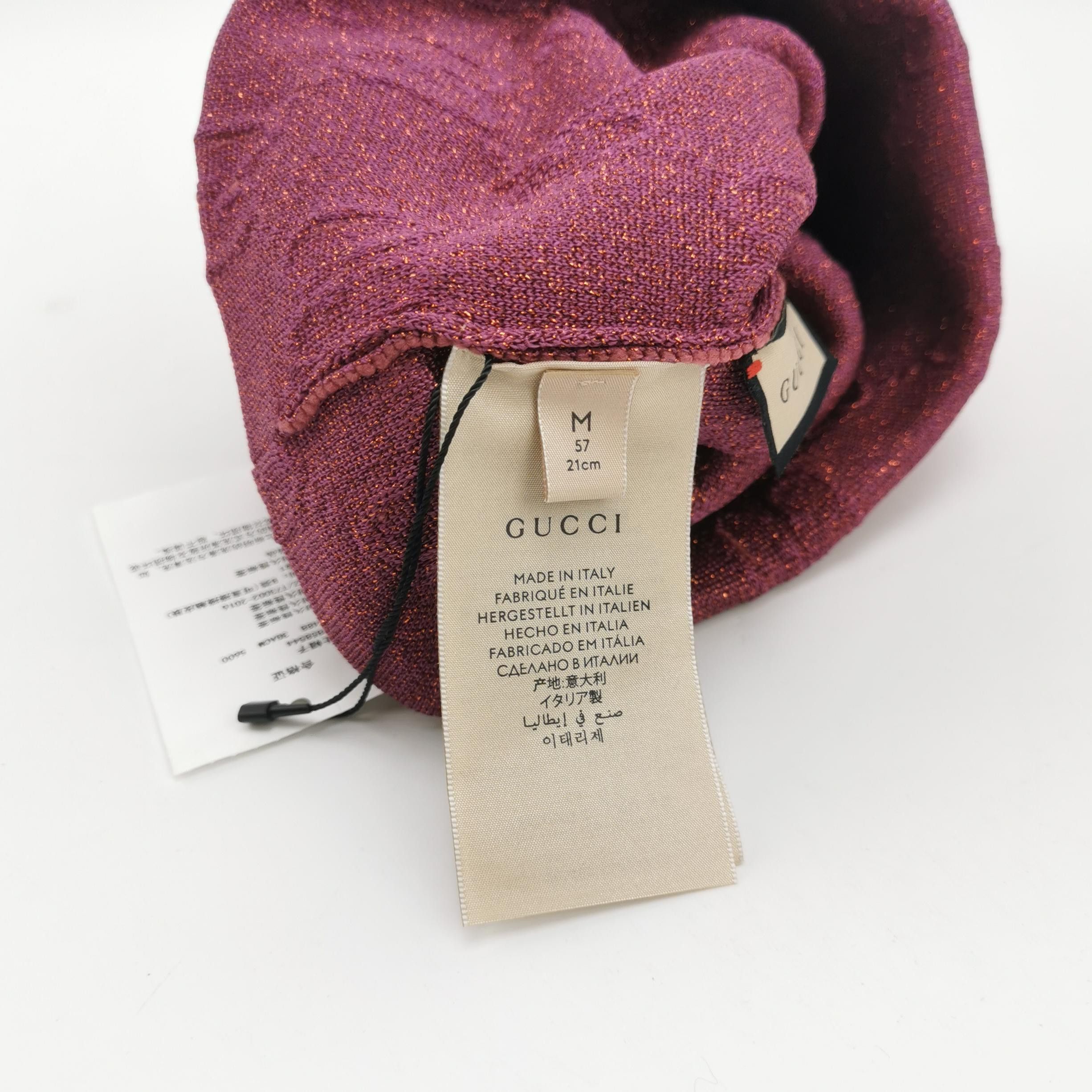 Gucci Gucci Metallic GG Logo Beanie Size M Size ONE SIZE - 5 Thumbnail