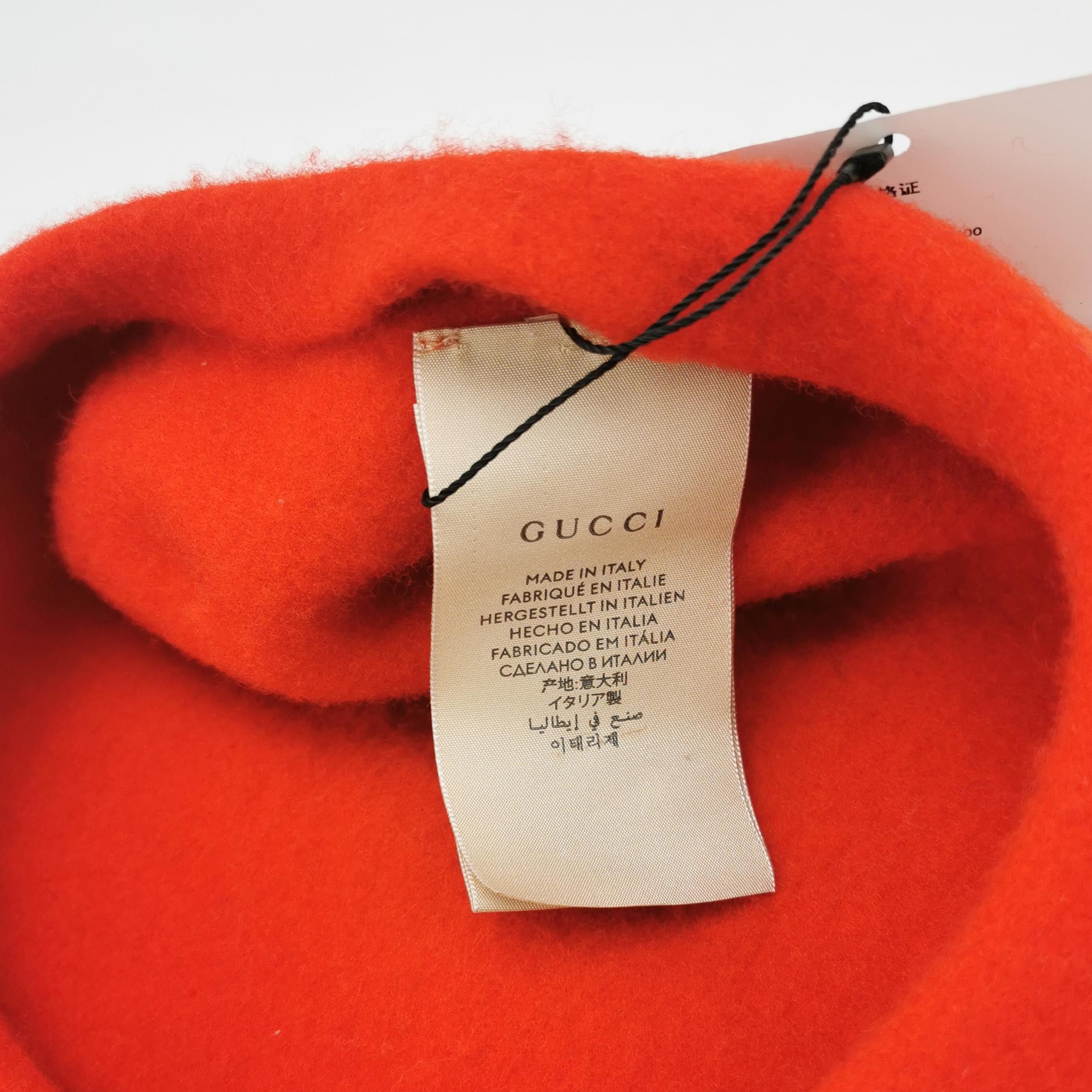 Gucci Gucci Wool Logo Beret Size ONE SIZE - 6 Thumbnail