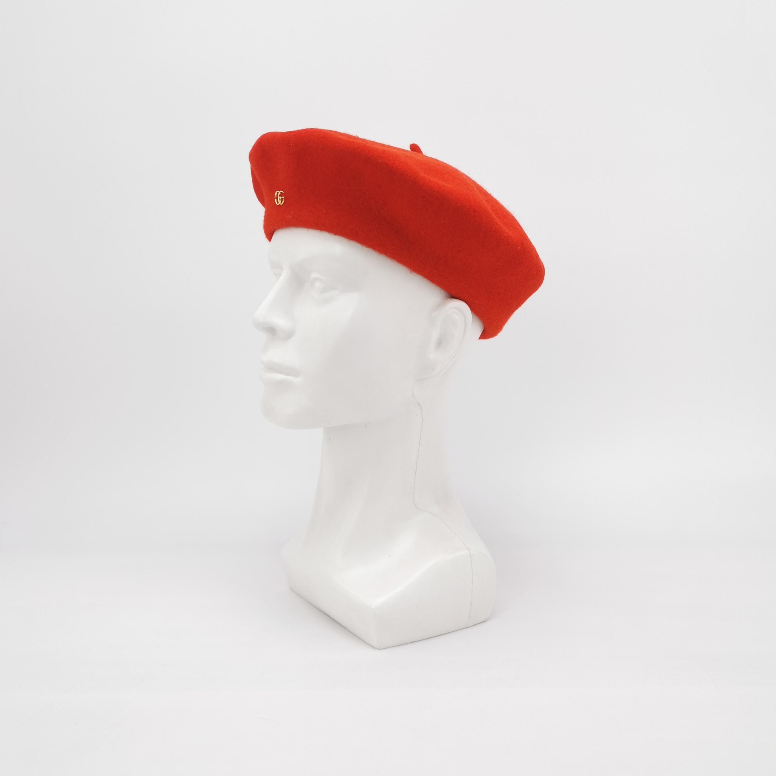 Gucci Gucci Wool Logo Beret Size ONE SIZE - 2 Thumbnail