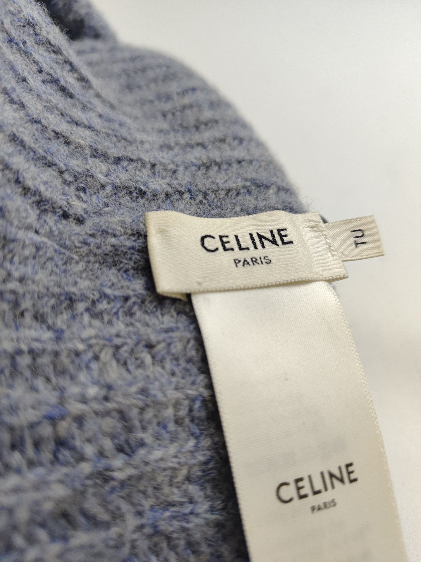 Celine Celine Wool Logo Ribbed Beanie One Size Size ONE SIZE - 5 Thumbnail