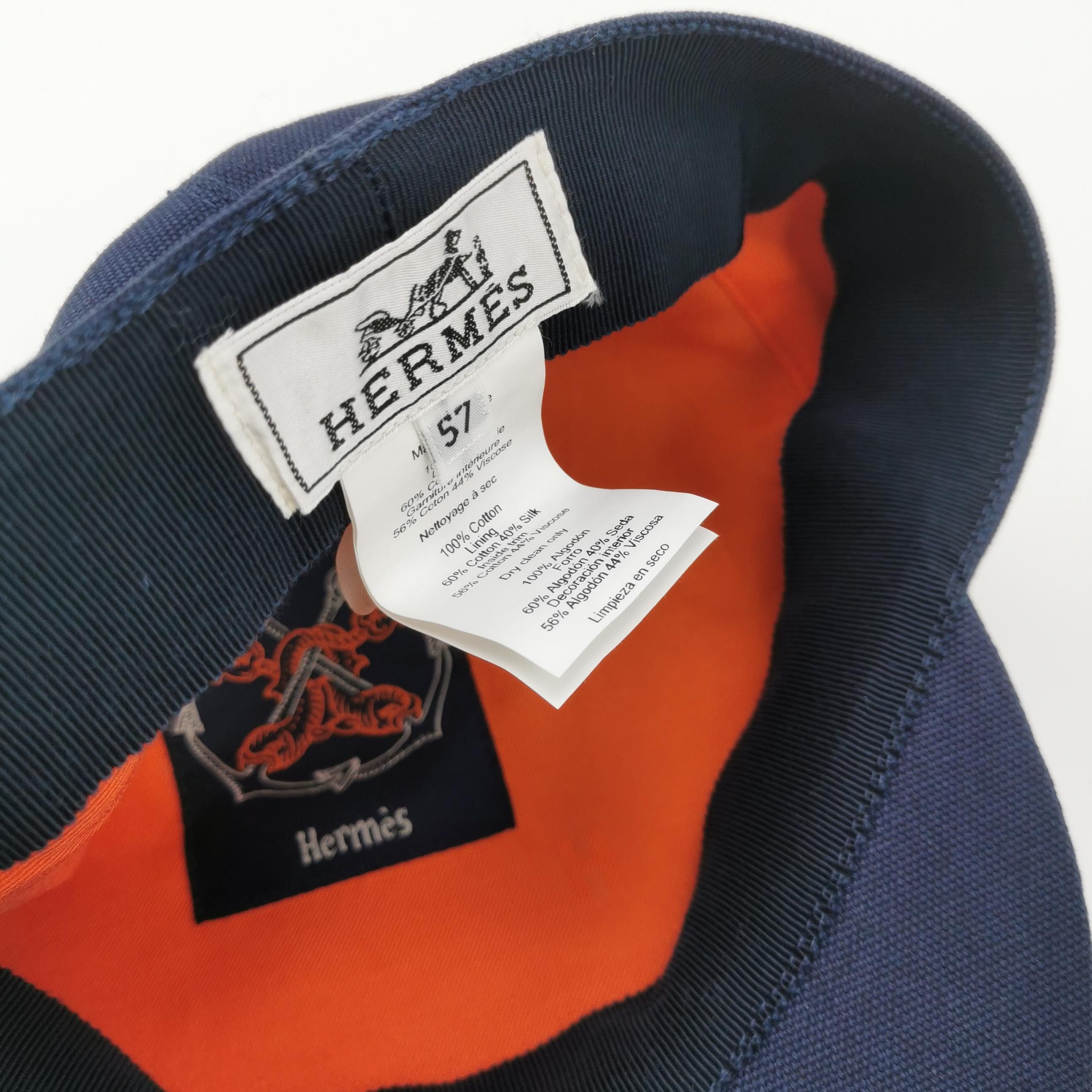 Hermes Hermes Cotton Peaked Cap Size 57 Size ONE SIZE - 6 Thumbnail