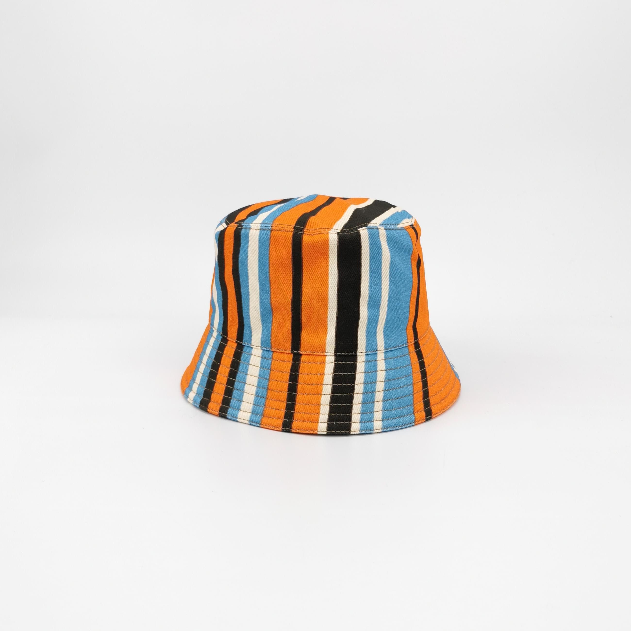 Prada Prada Striped Bucket Hat Size M Size ONE SIZE - 3 Thumbnail