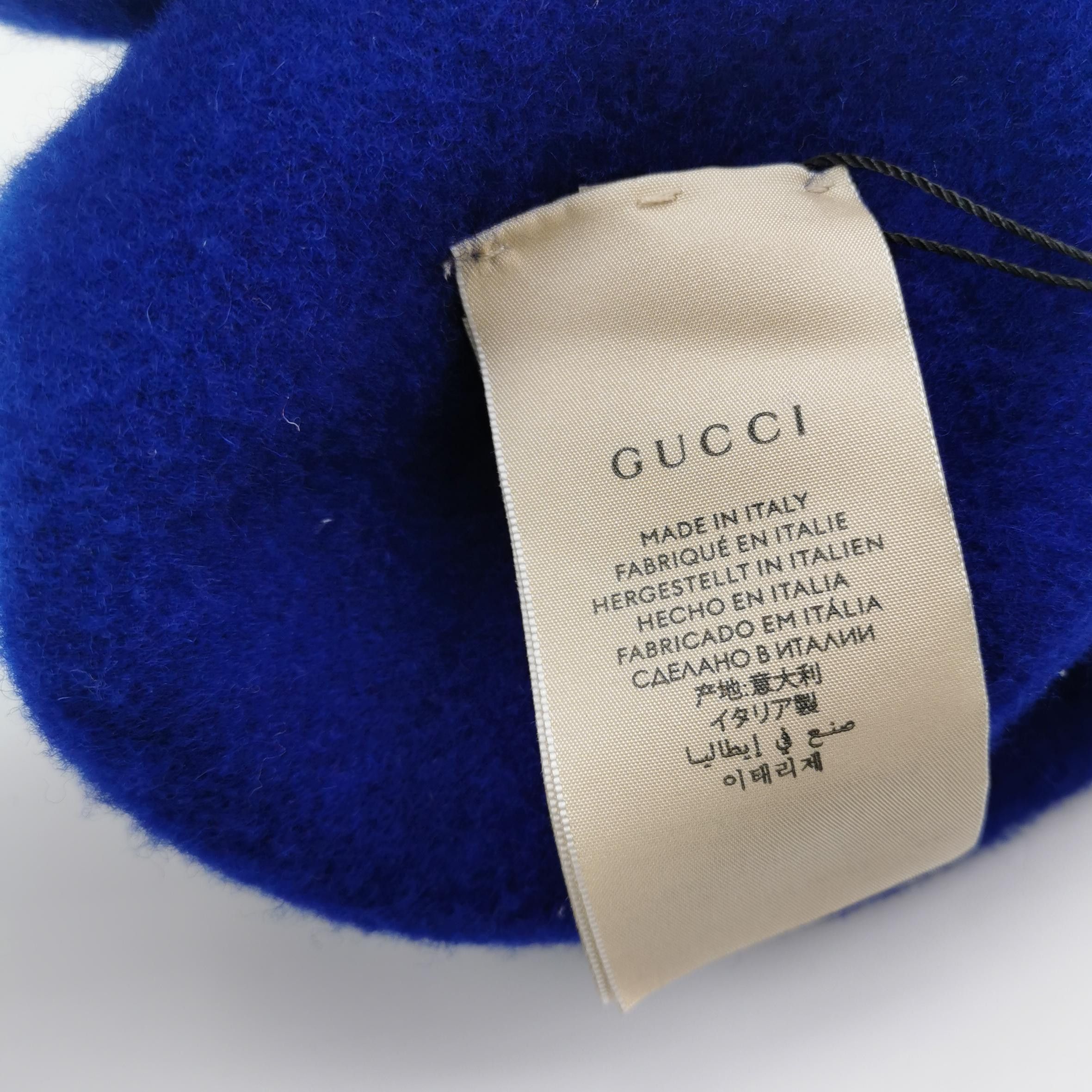 Gucci Gucci GG Logo Wool Beret One Size Size ONE SIZE - 5 Thumbnail