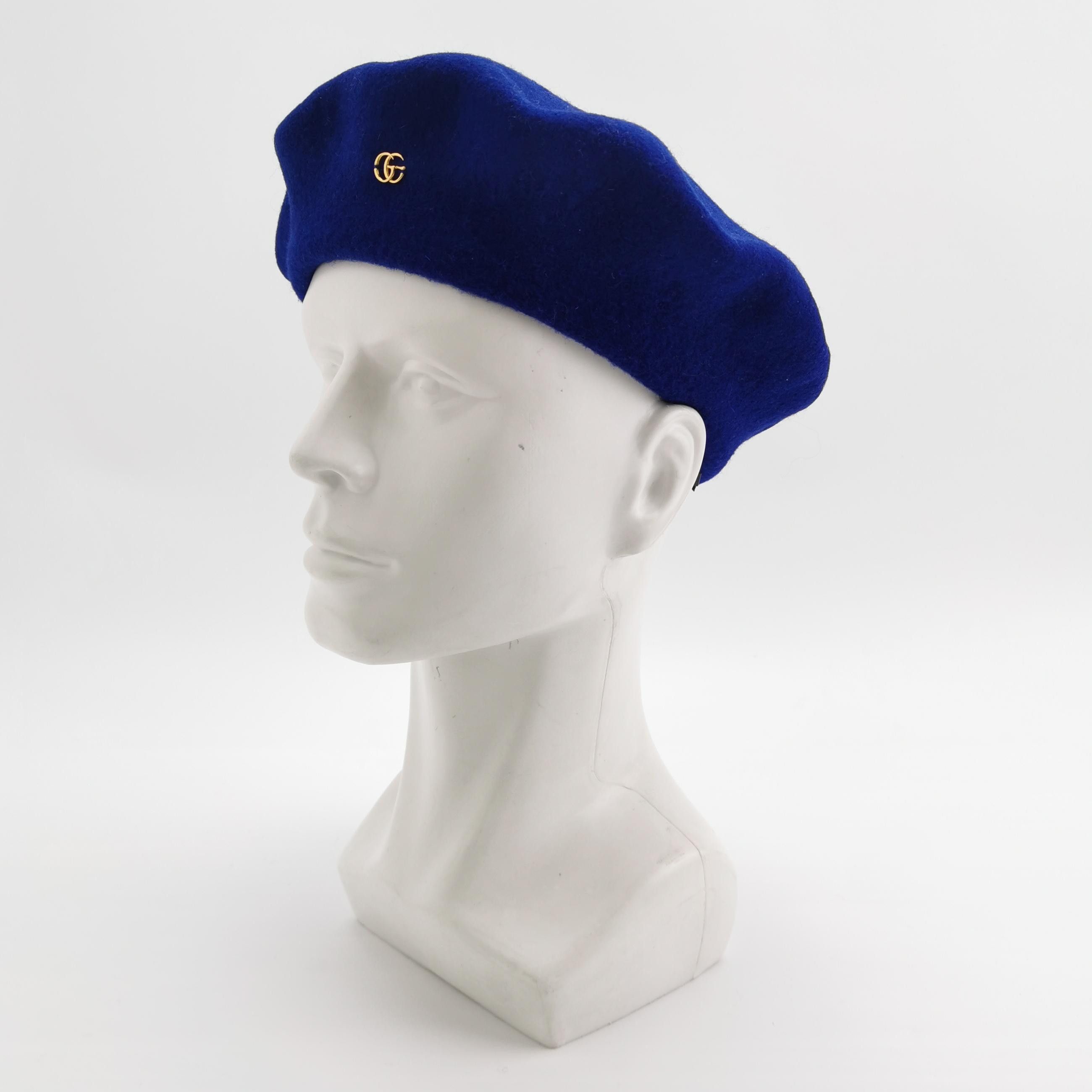 Gucci Gucci GG Logo Wool Beret One Size Size ONE SIZE - 2 Thumbnail