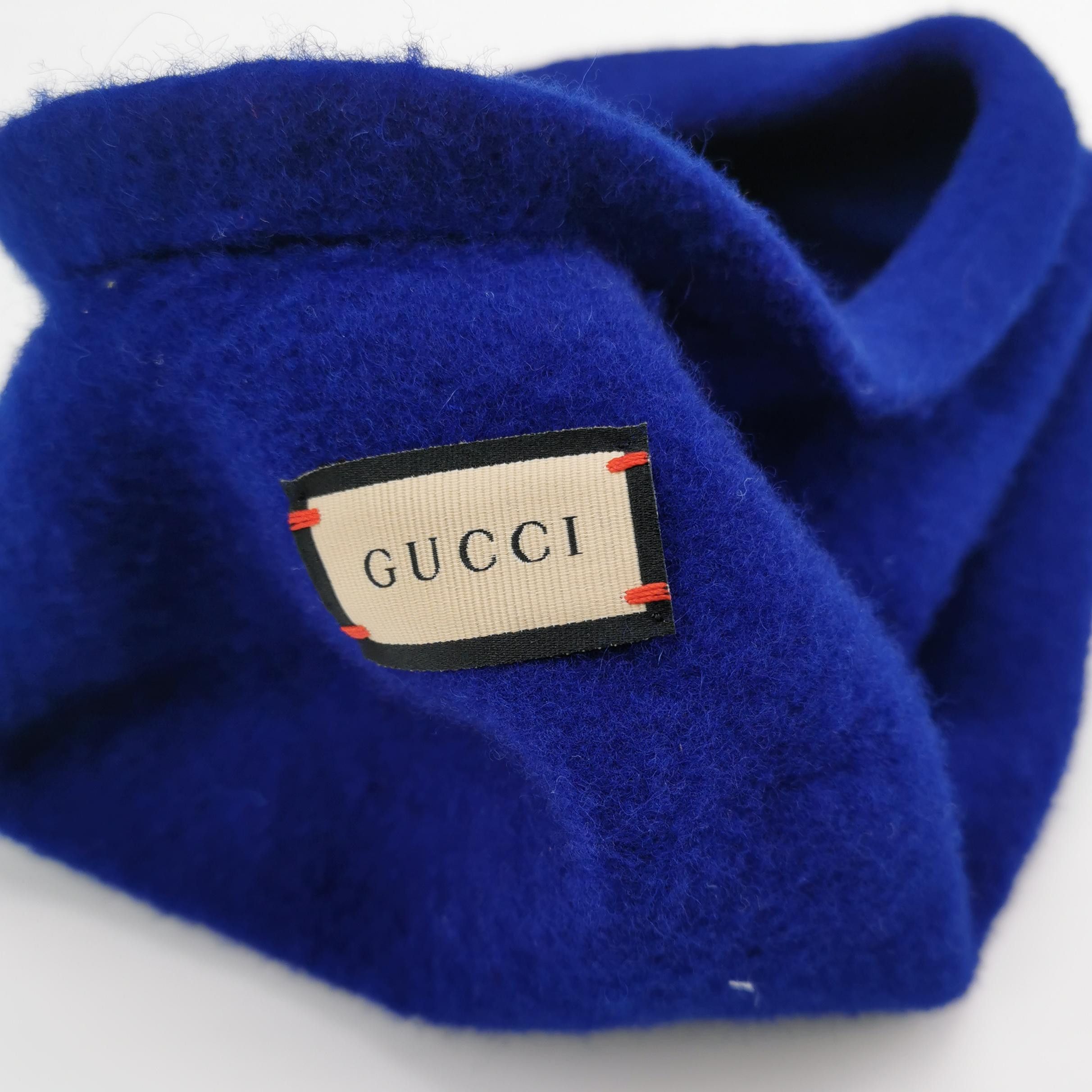 Gucci Gucci GG Logo Wool Beret One Size Size ONE SIZE - 4 Thumbnail
