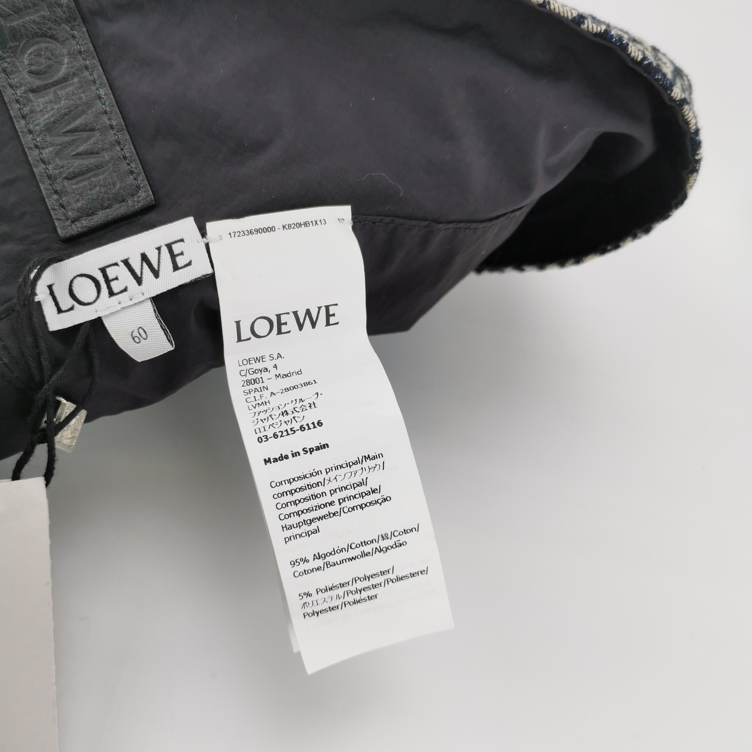 Loewe Loewe Anagram Jacquard Bucket Hat Size 60 Size ONE SIZE - 5 Thumbnail
