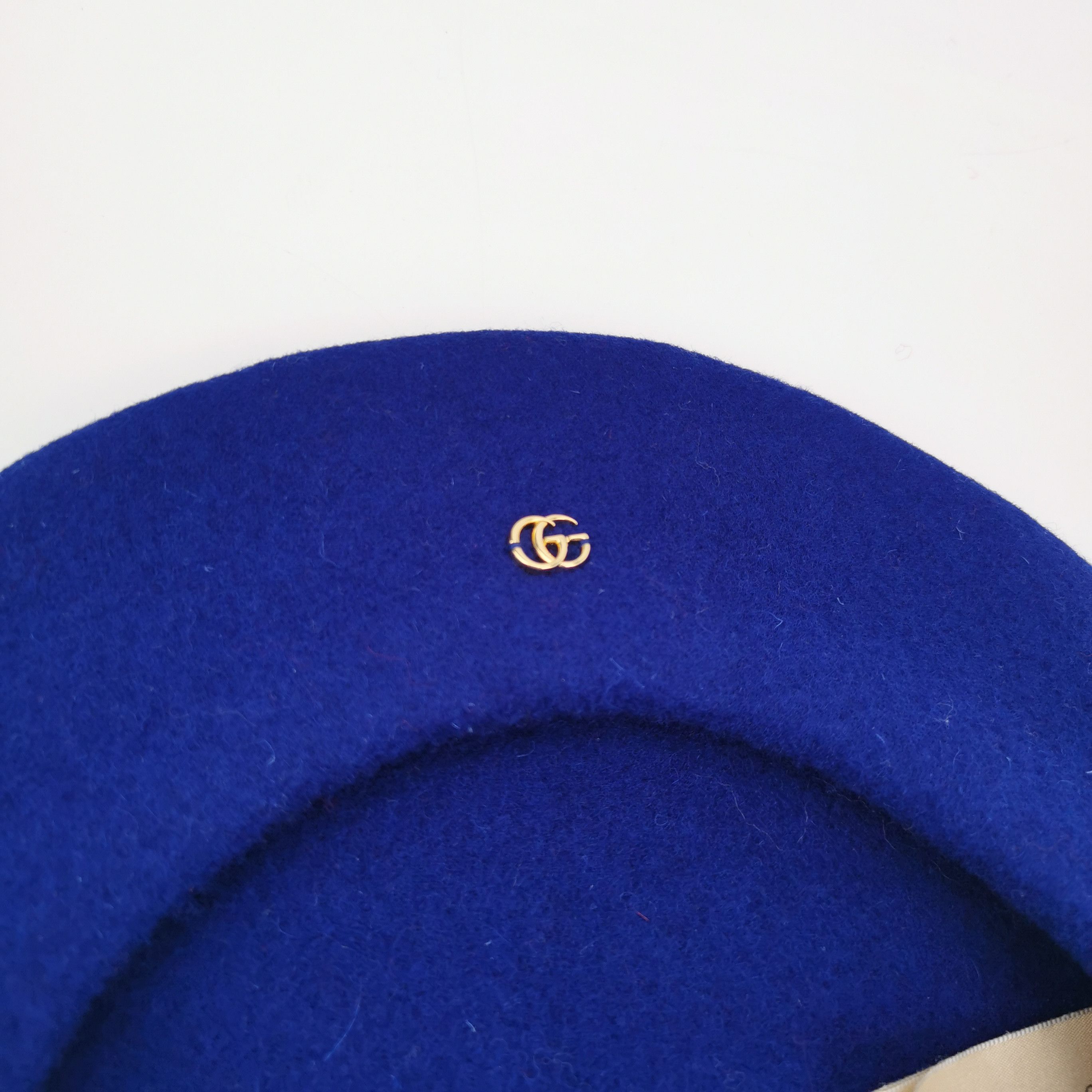 Gucci Gucci Blue Wool Double G Beret One Size Size ONE SIZE - 4 Thumbnail
