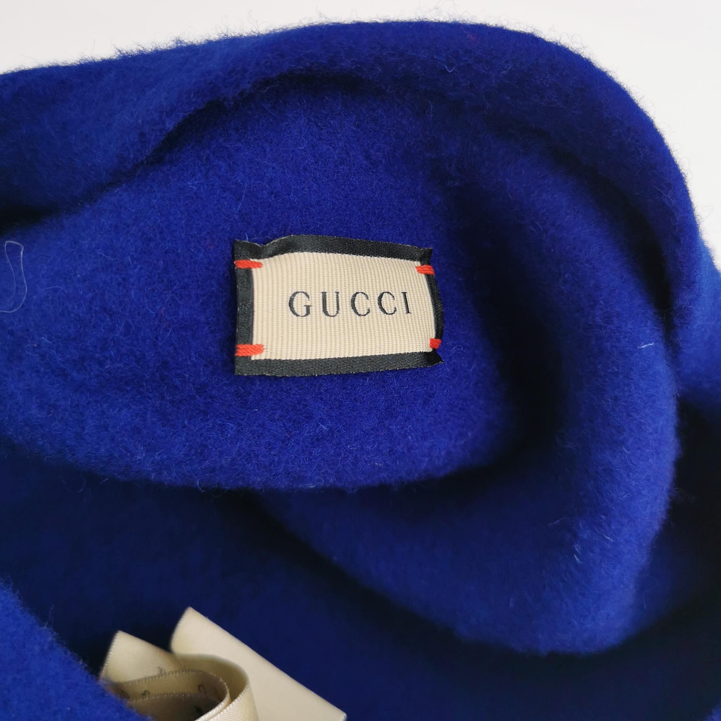 Gucci Gucci Blue Wool Double G Beret One Size Size ONE SIZE - 5 Thumbnail