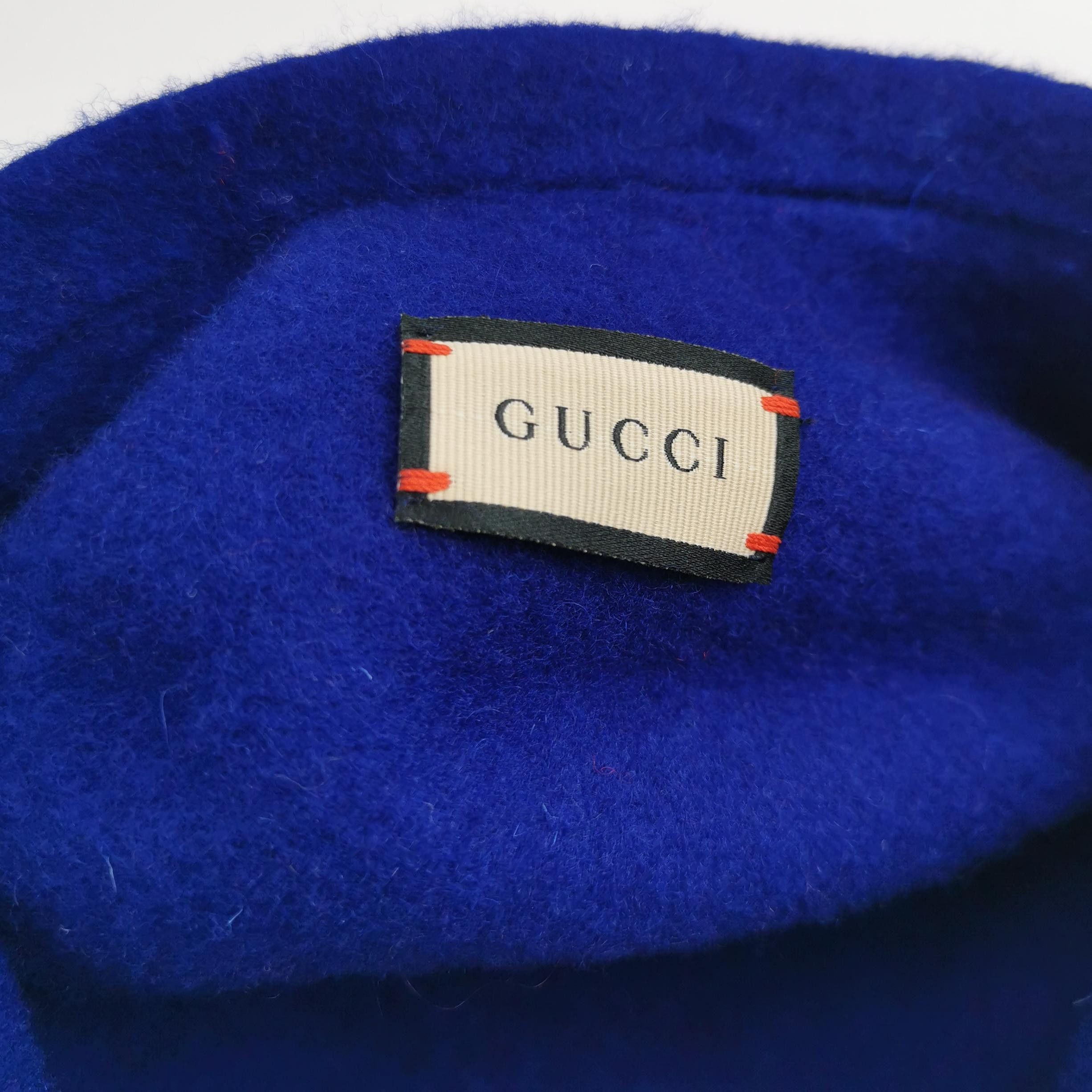 Gucci Gucci Blue Wool Beret Size ONE SIZE Size ONE SIZE - 5 Thumbnail