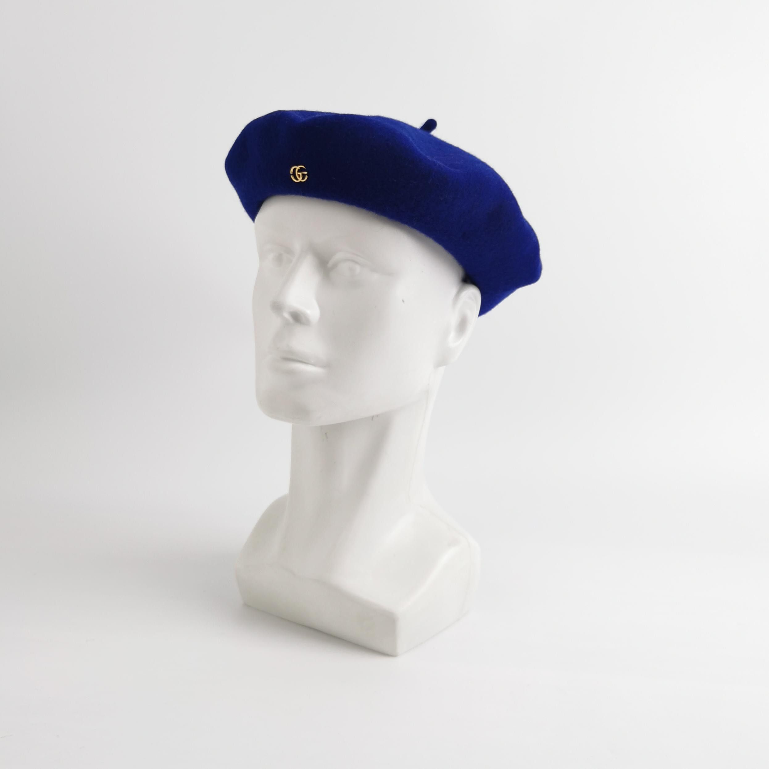Gucci Gucci Blue Wool Beret Size ONE SIZE Size ONE SIZE - 2 Thumbnail