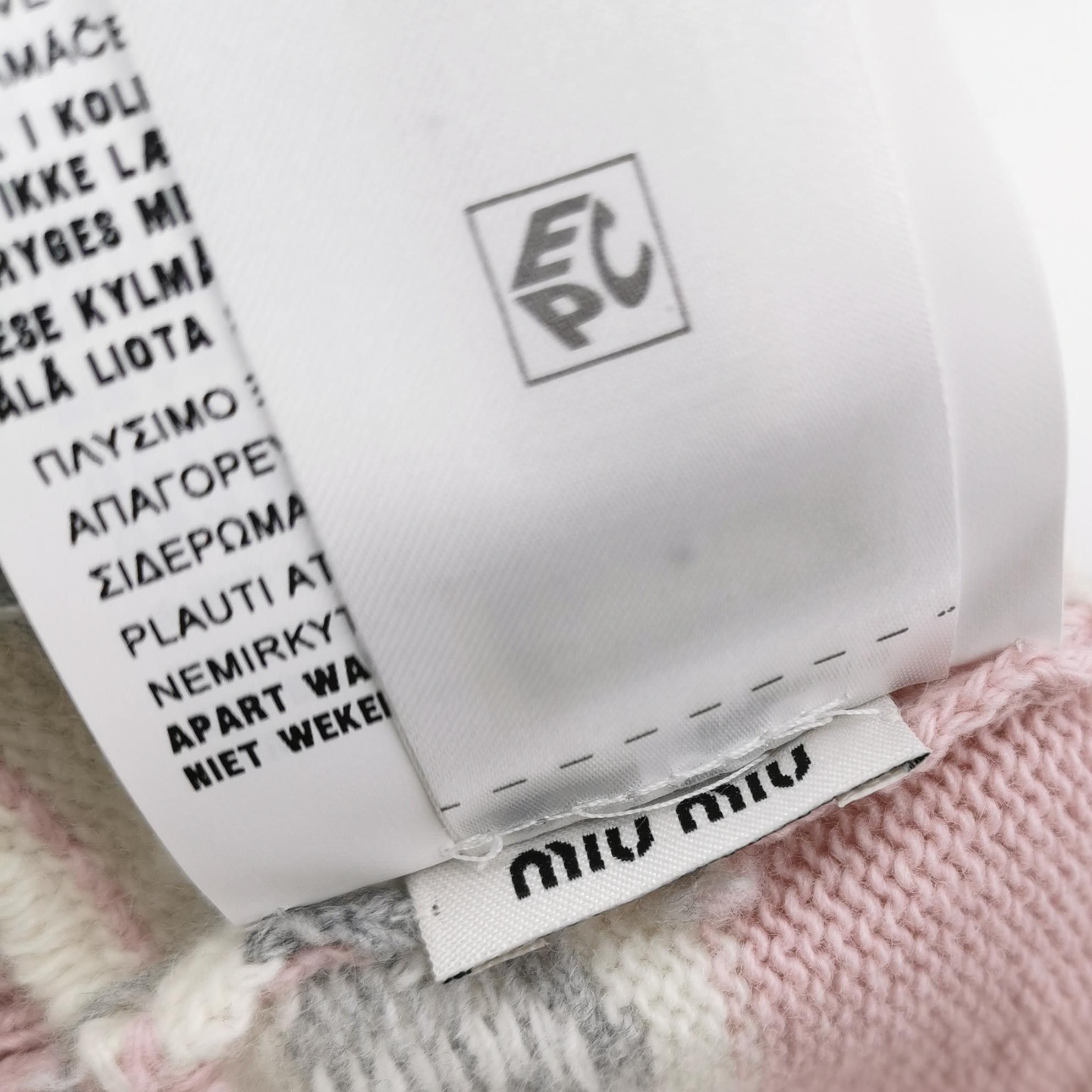 Miu Miu Miu Miu Logo Knit Hat Size S Size ONE SIZE - 4 Thumbnail