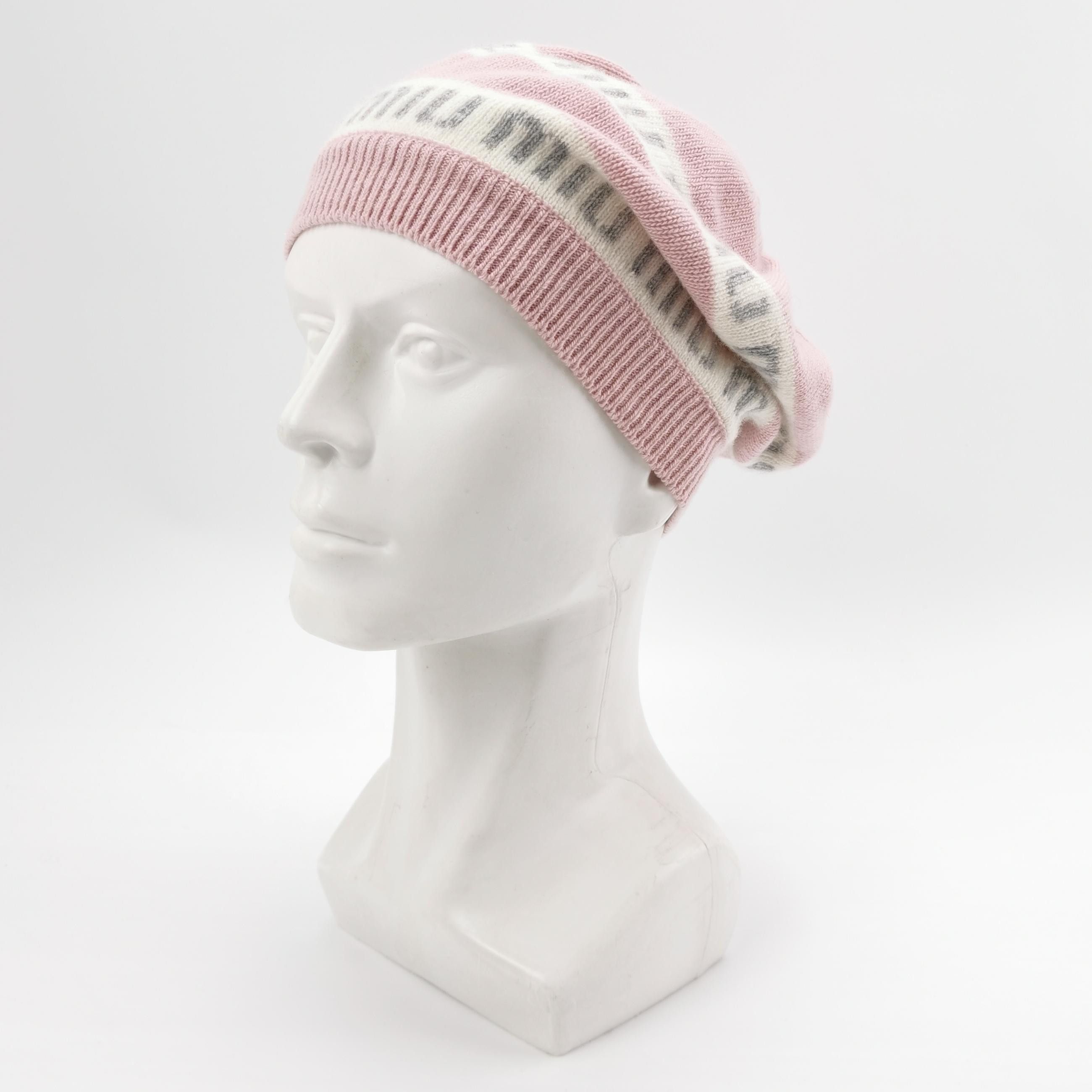 Miu Miu Miu Miu Logo Knit Hat Size S Size ONE SIZE - 2 Thumbnail