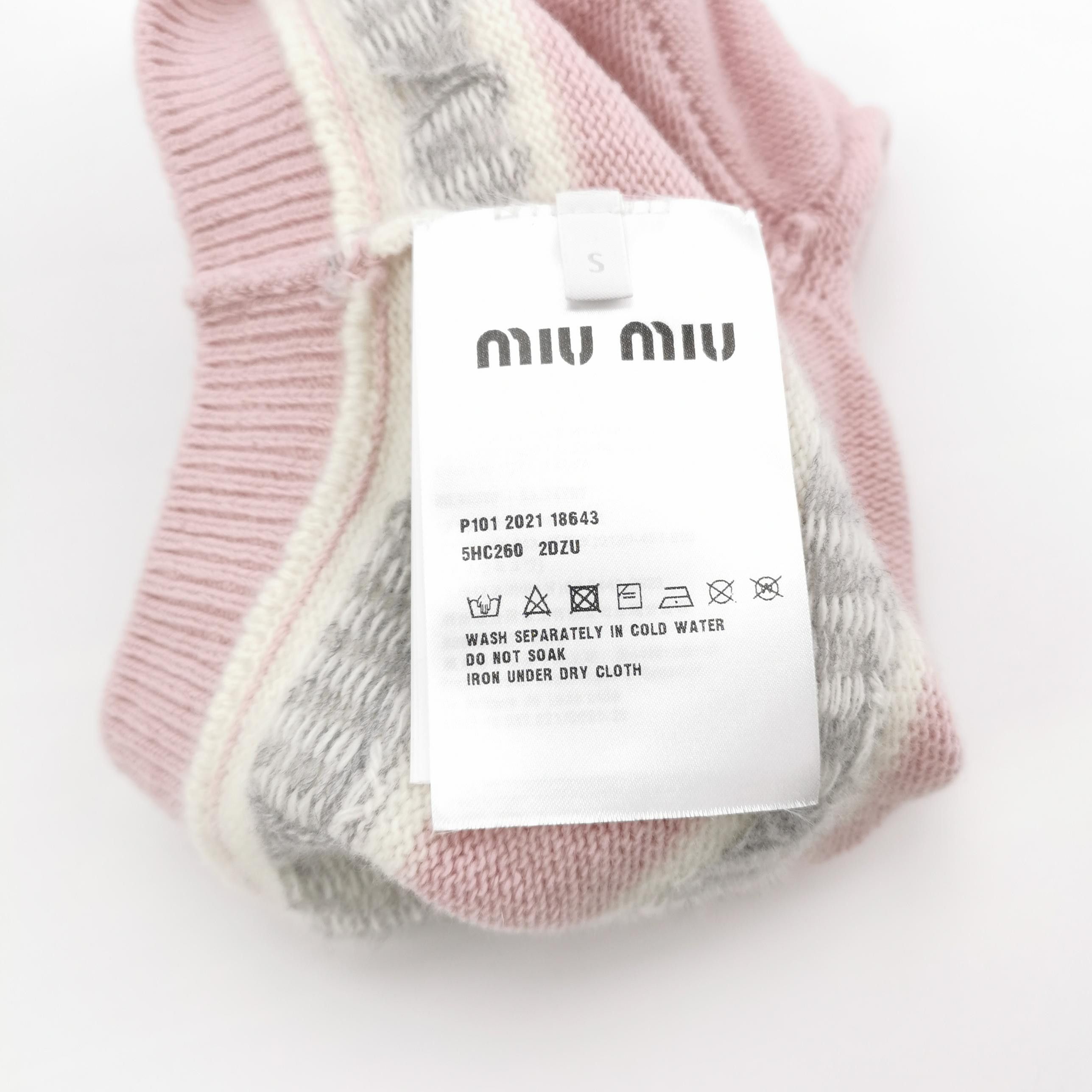 Miu Miu Miu Miu Logo Knit Hat Size S Size ONE SIZE - 5 Thumbnail