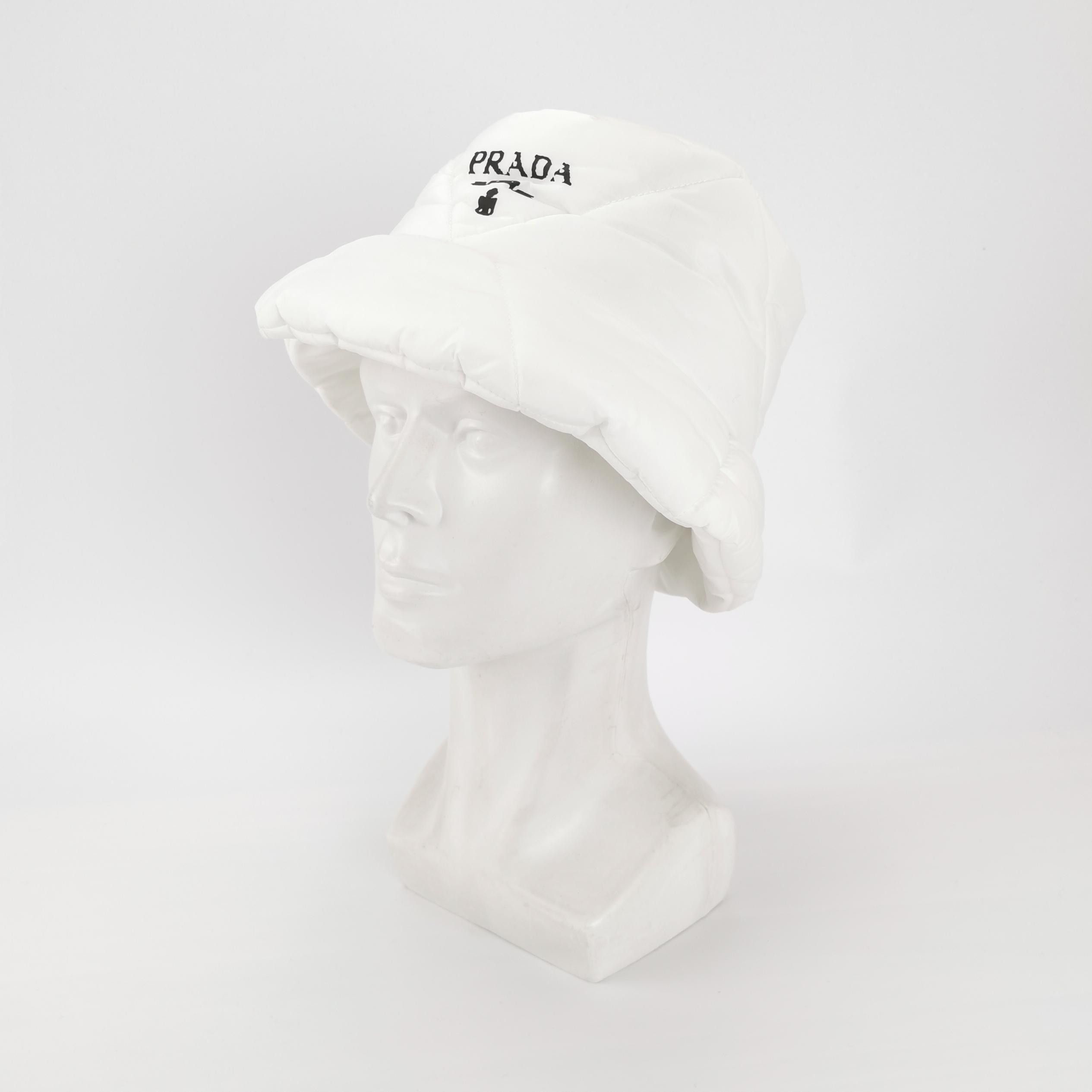 Prada Prada Quilted Logo Bucket Hat Size XL Size ONE SIZE - 2 Thumbnail
