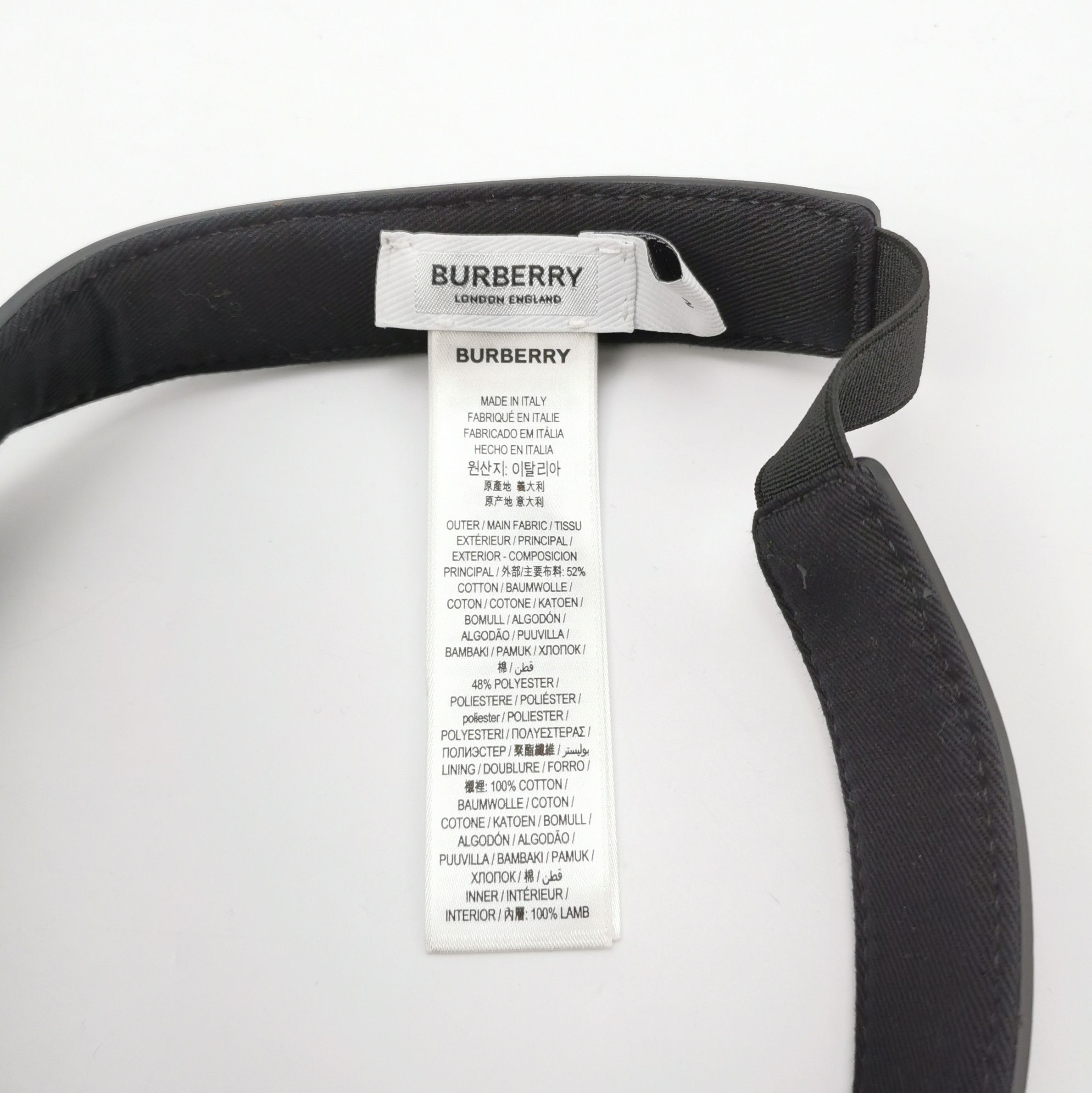 Burberry Burberry Logo Visor Cap Size M Size ONE SIZE - 4 Thumbnail