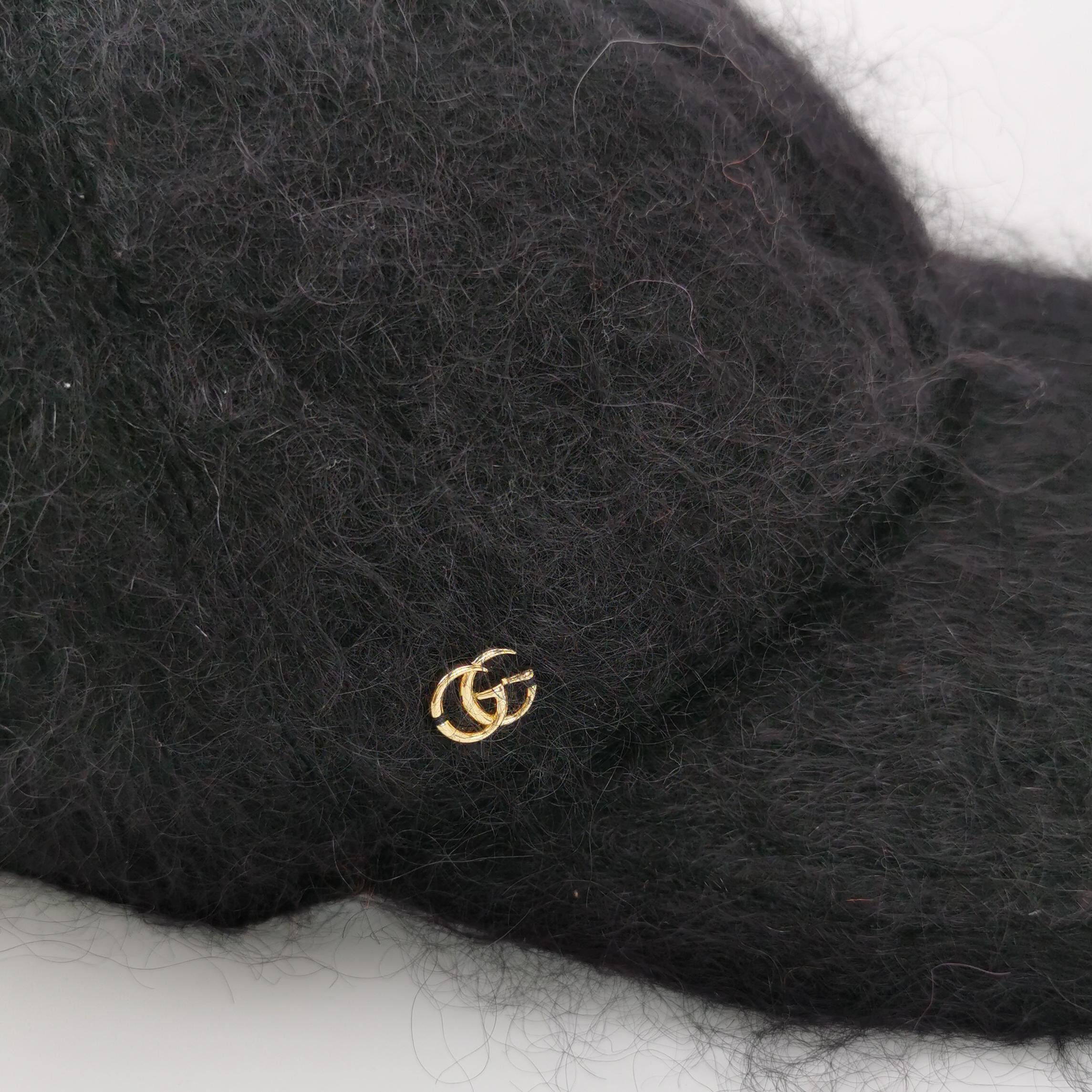 Gucci Gucci Mohair Wool Blend GG Baseball Cap One Size Size ONE SIZE - 4 Thumbnail