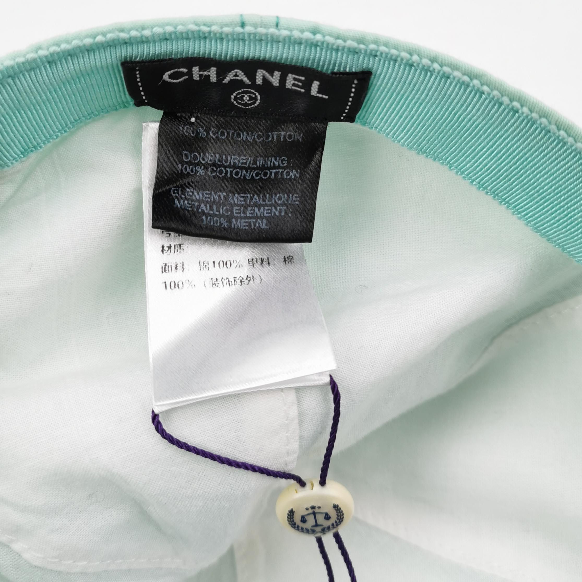Chanel Chanel CC Logo Cotton Baseball Cap Size ONE SIZE - 4 Thumbnail