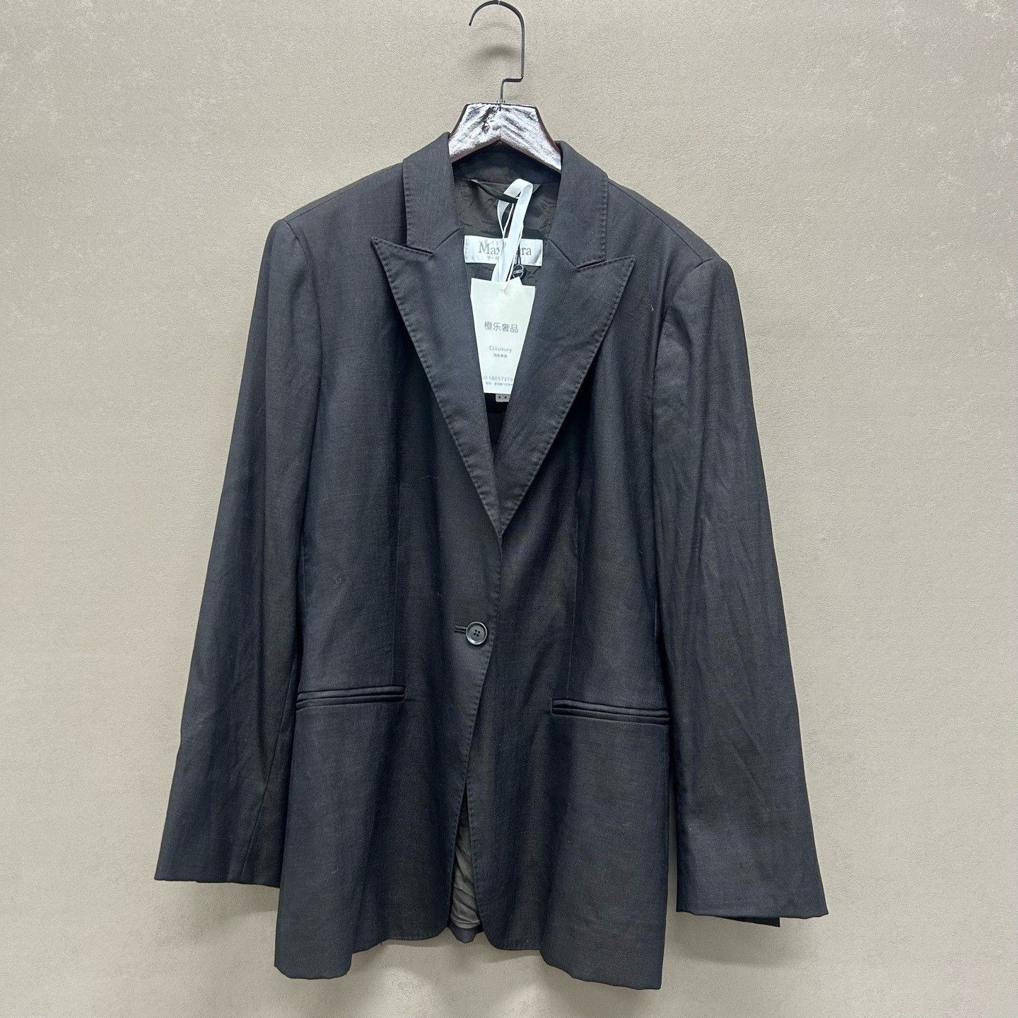 Max Mara MaxMara Wool Blend Blazer Size IT 46 Size L / US 10 / IT 46 - 2 Thumbnail