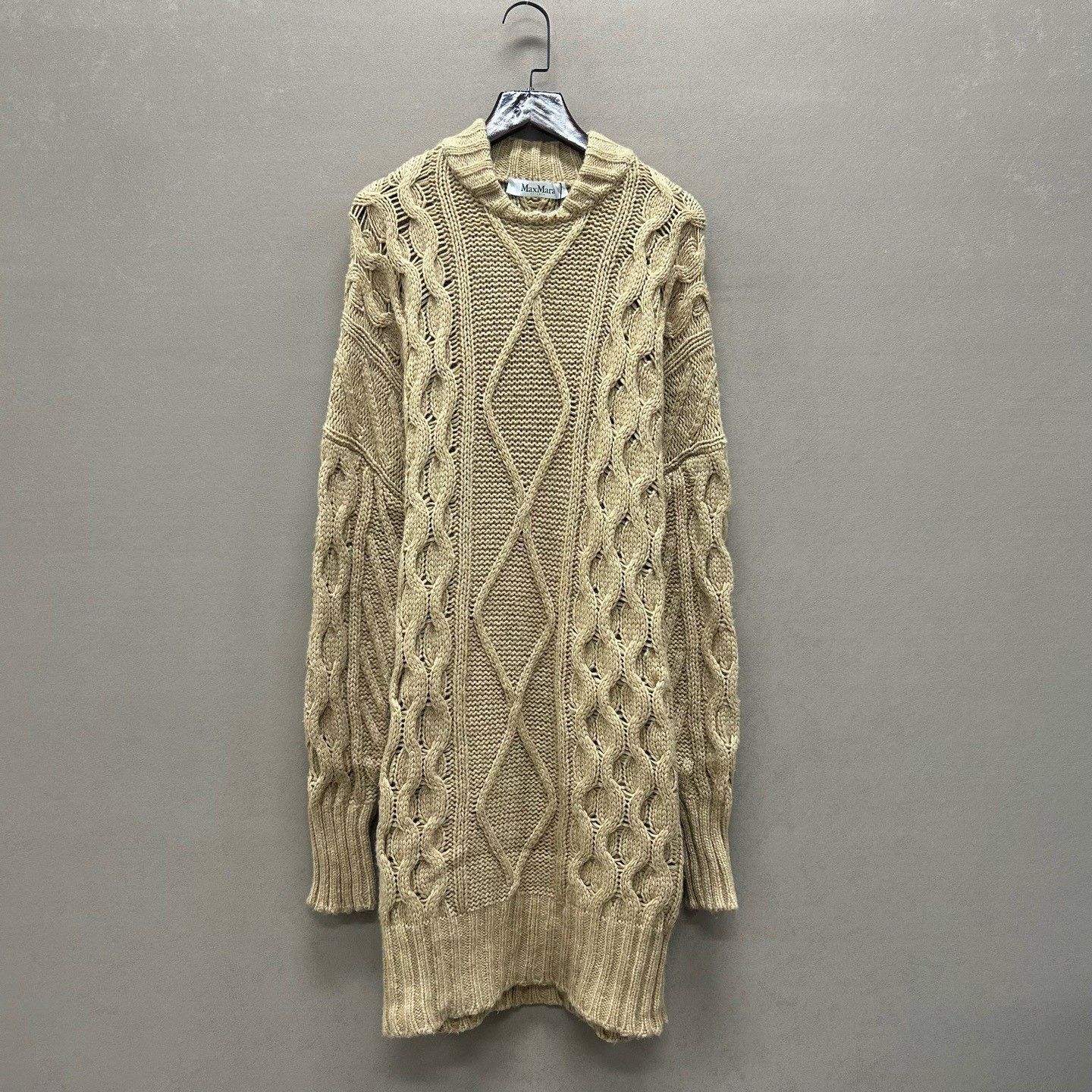 Max Mara MaxMara Sfilata Cable Knit Sweater Dress Size M Size M / US 6-8 / IT 42-44 - 2 Thumbnail