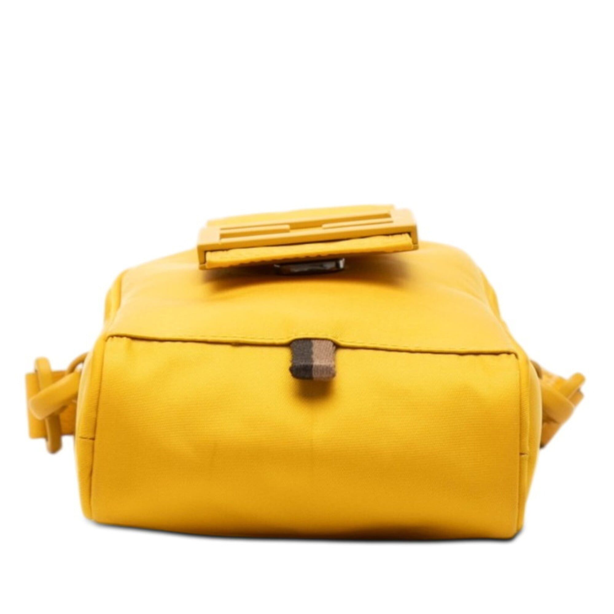 Fendi Fendi FF Logo Crossbody Phone Holder Pouch 7AS056 Yellow Nylon Women's FENDI Size ONE SIZE - 3 Thumbnail