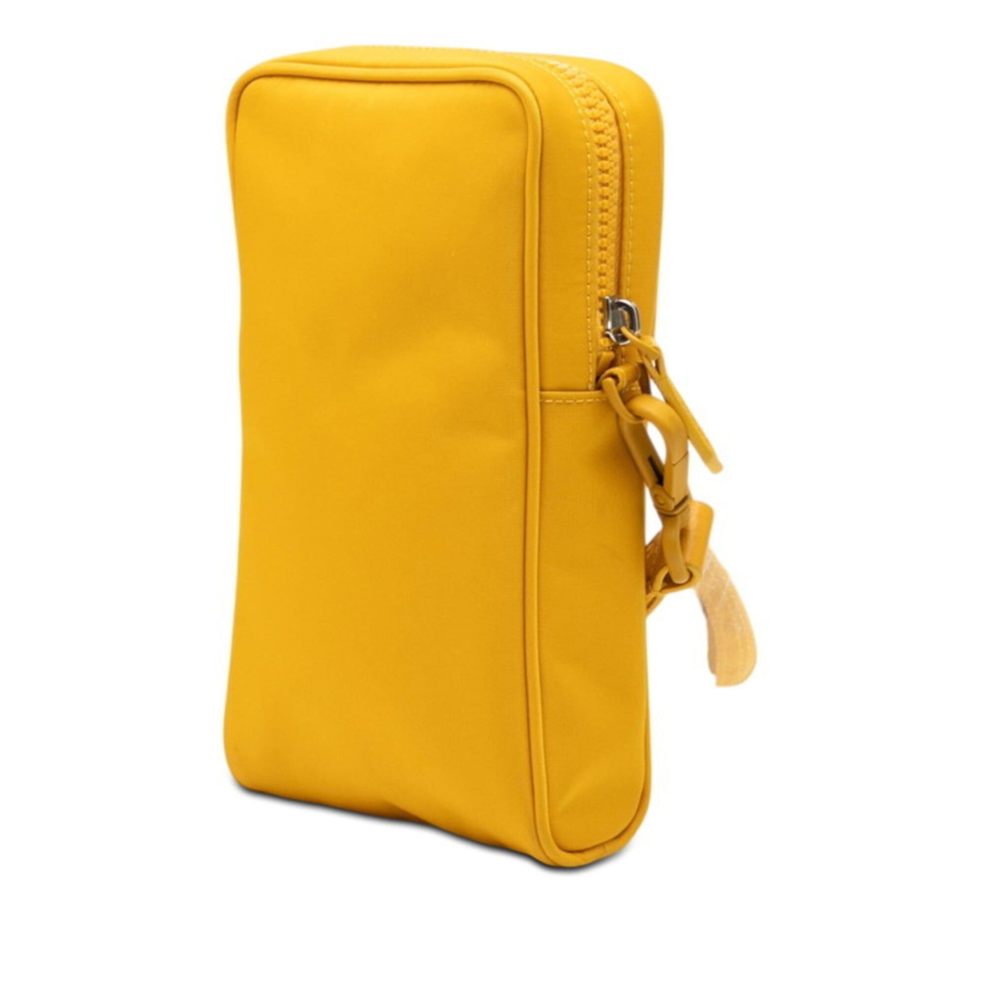 Fendi Fendi FF Logo Crossbody Phone Holder Pouch 7AS056 Yellow Nylon Women's FENDI Size ONE SIZE - 2 Thumbnail